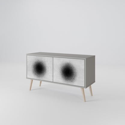 BLACK HOLE Kompaktní dvoudveřový TV stolek