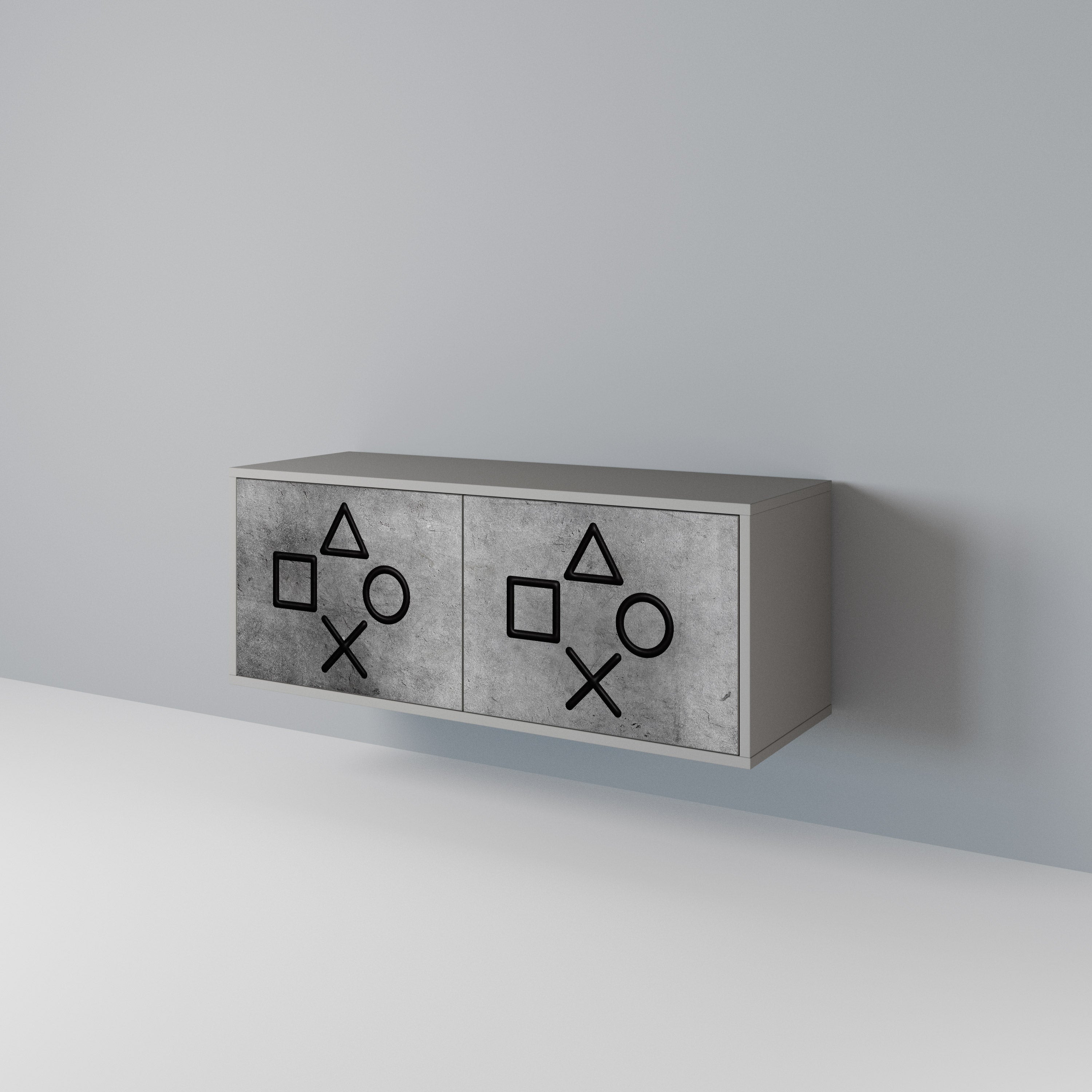 GAMER CHOICE Compact 2-Door TV Cabinet