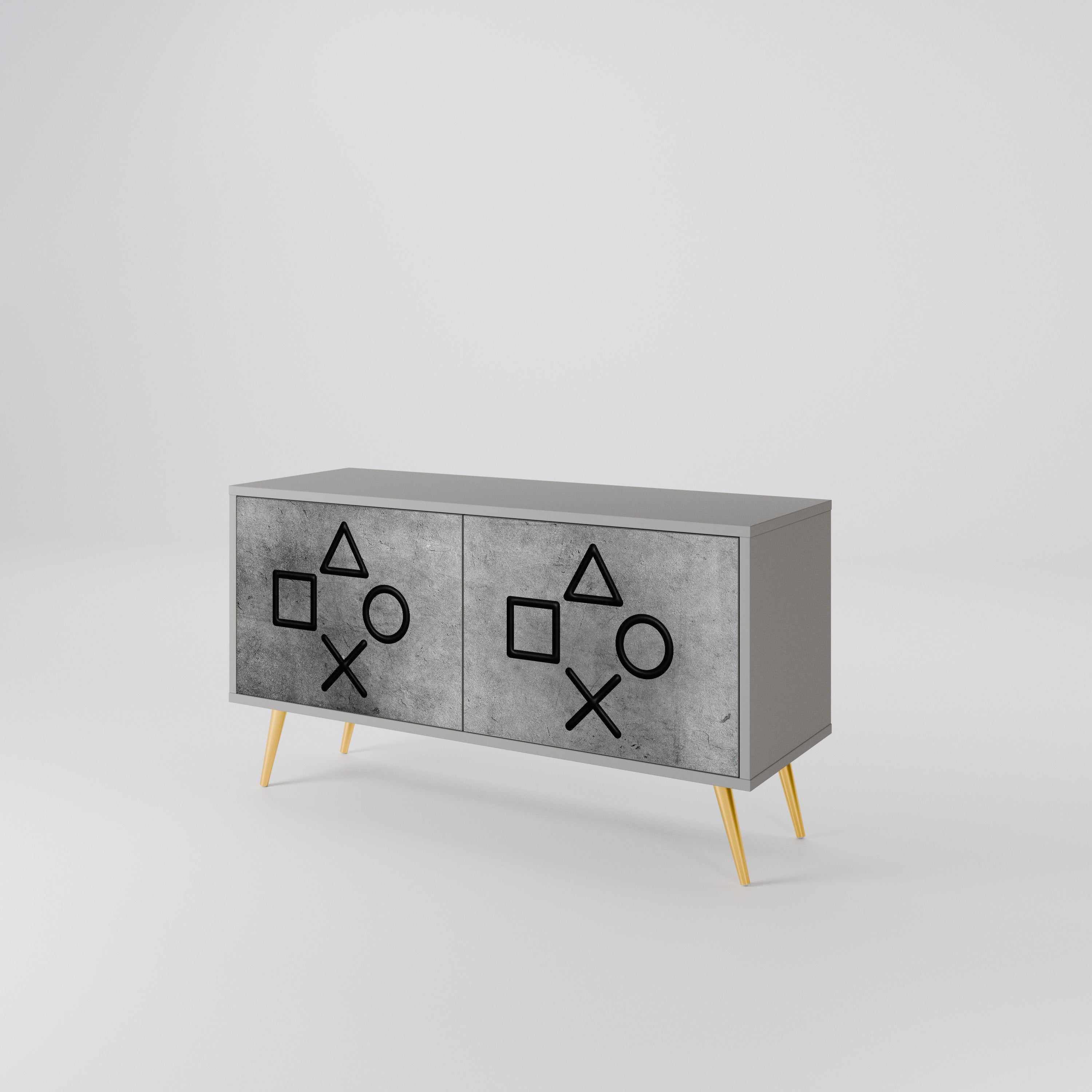 GAMER CHOICE Compact 2-Door TV Cabinet