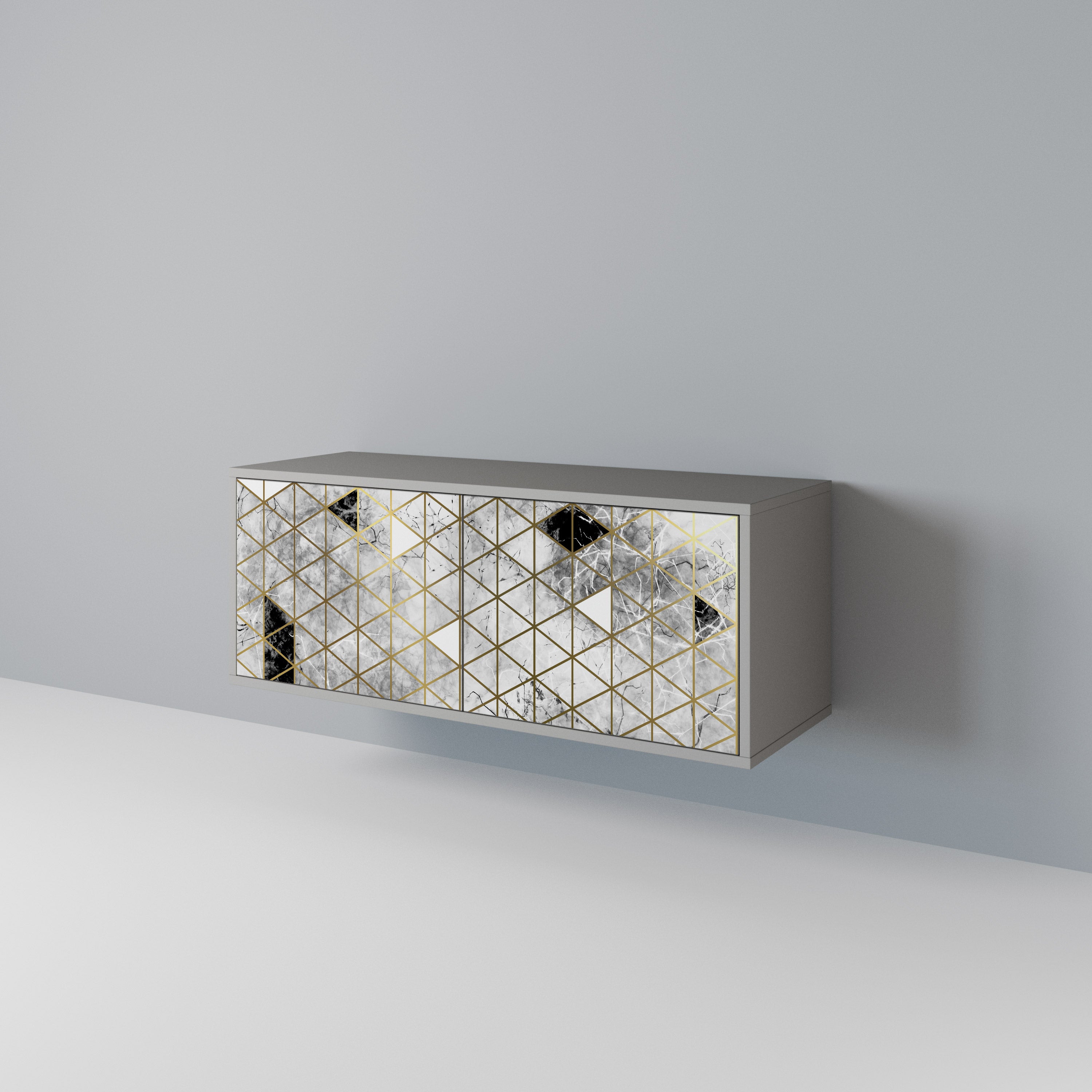 ASHEN ARIA Compact 2-Door TV Cabinet