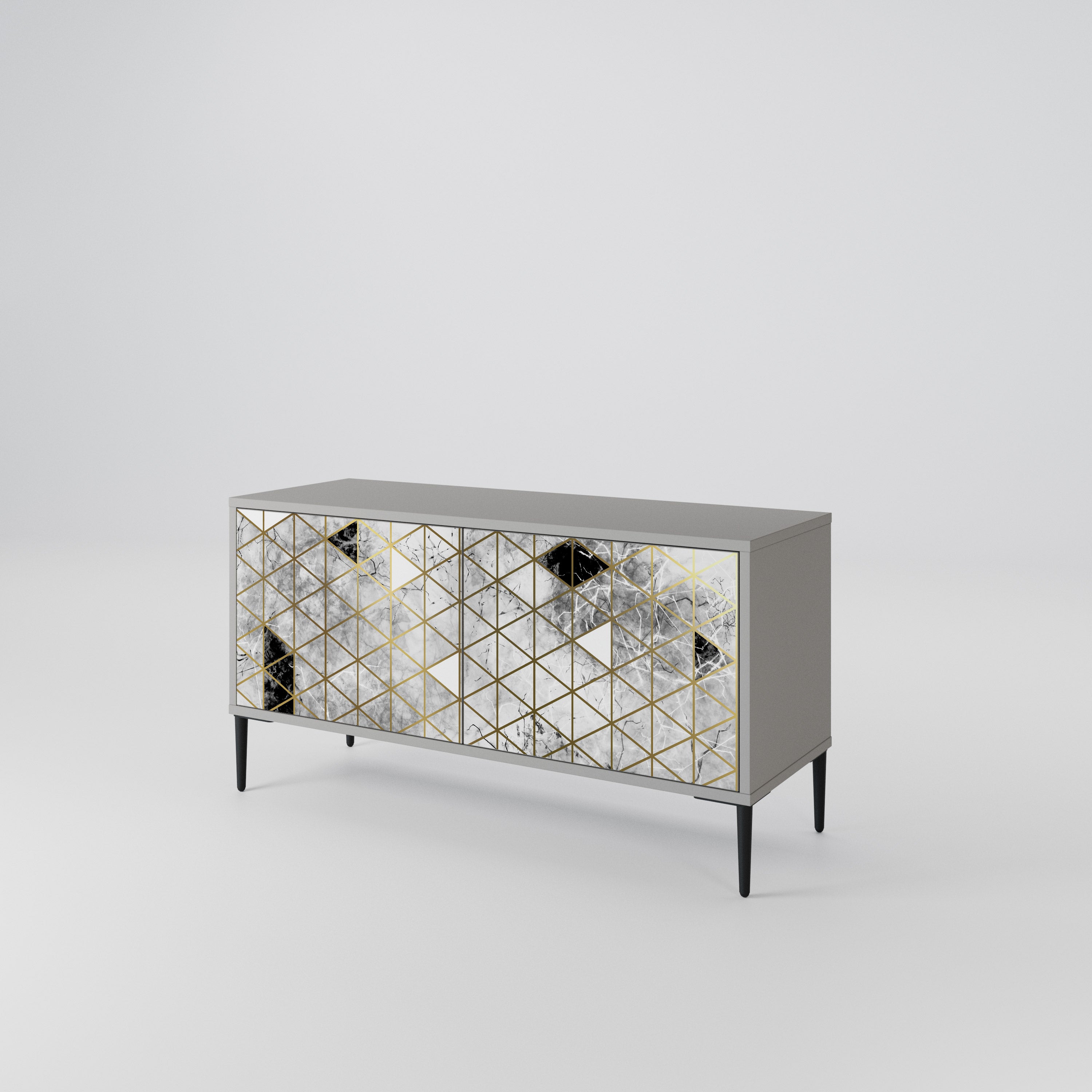 ASHEN ARIA Compact 2-Door TV Cabinet