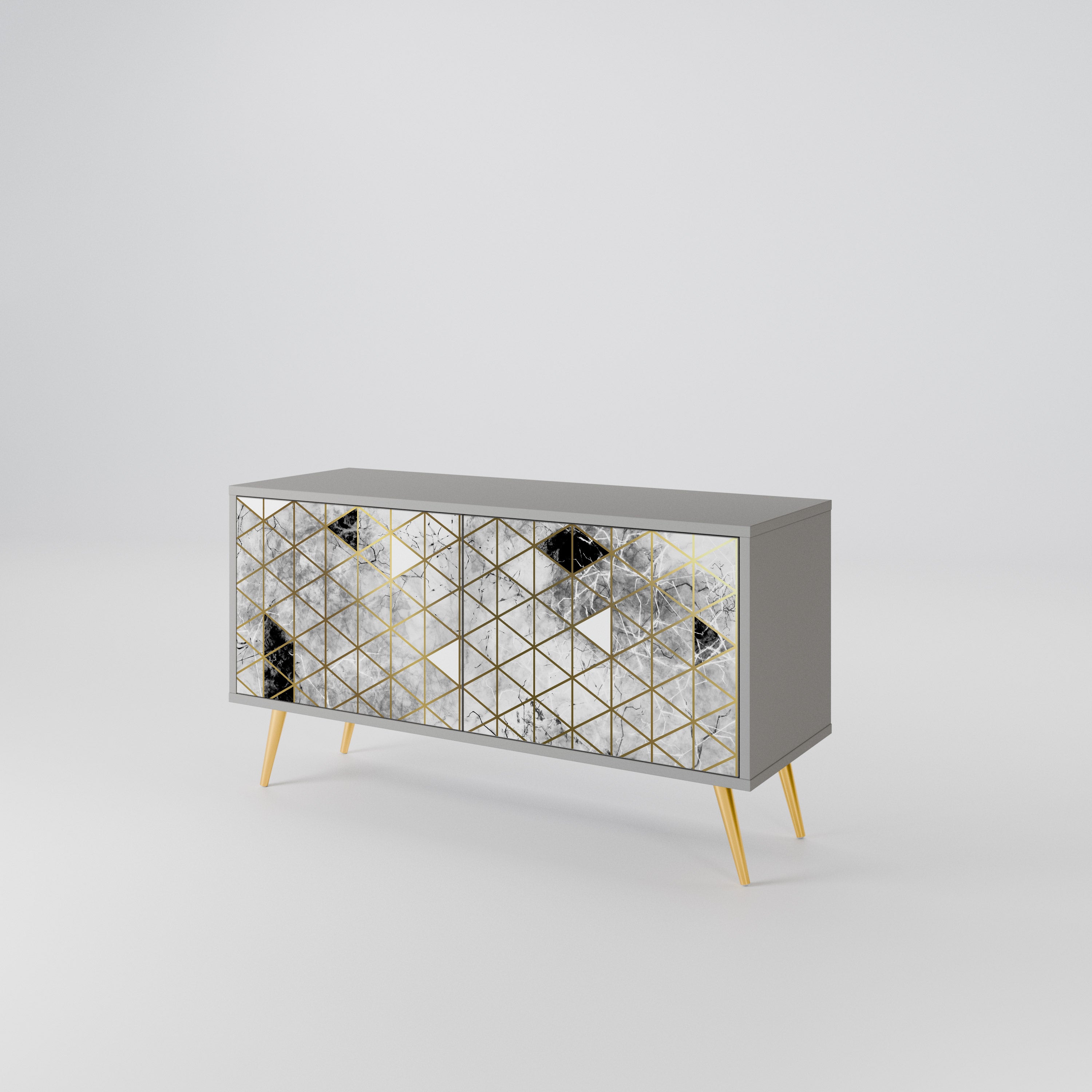 ASHEN ARIA Compact 2-Door TV Cabinet