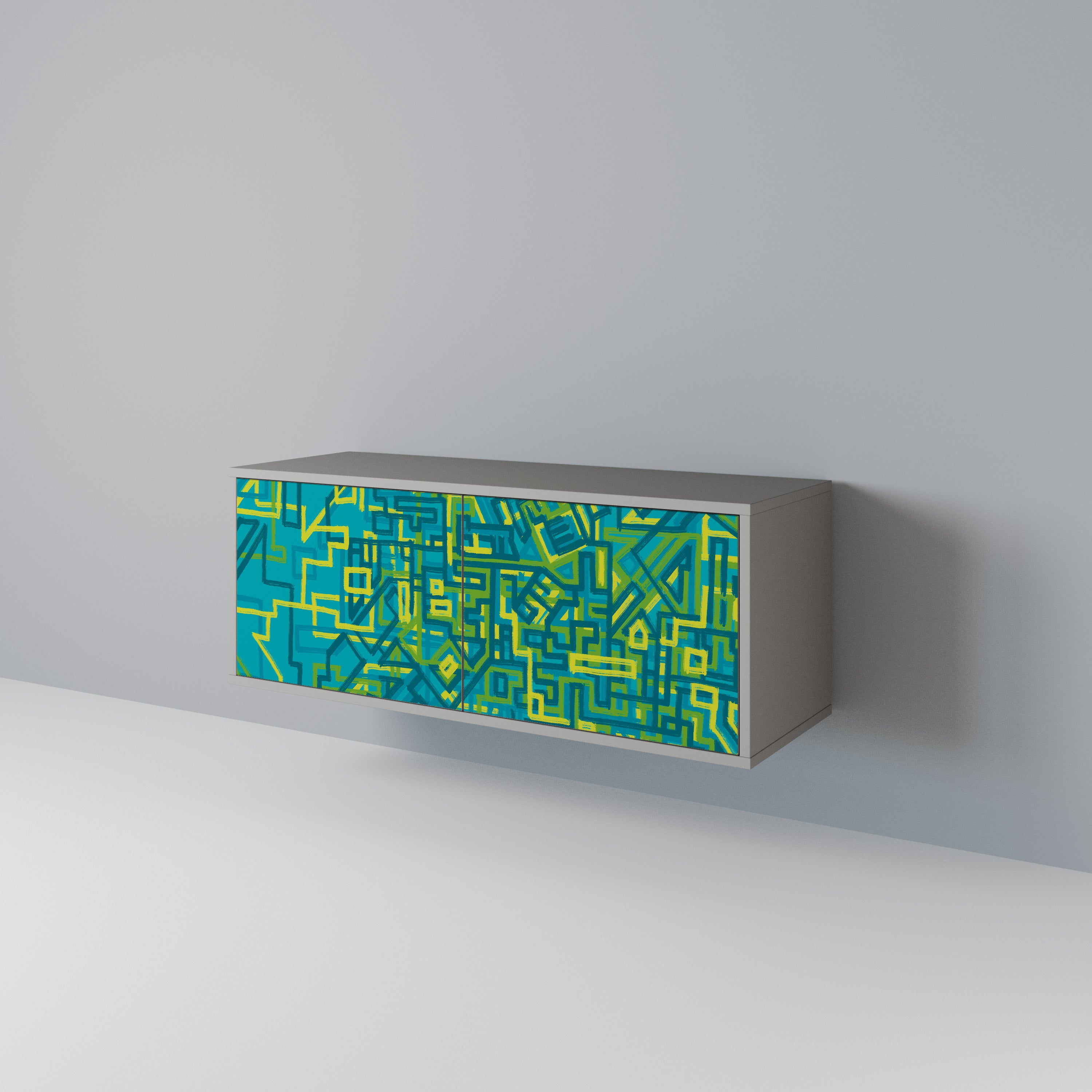 NOSTALGIC MEMORIES Compact 2-Door TV Cabinet