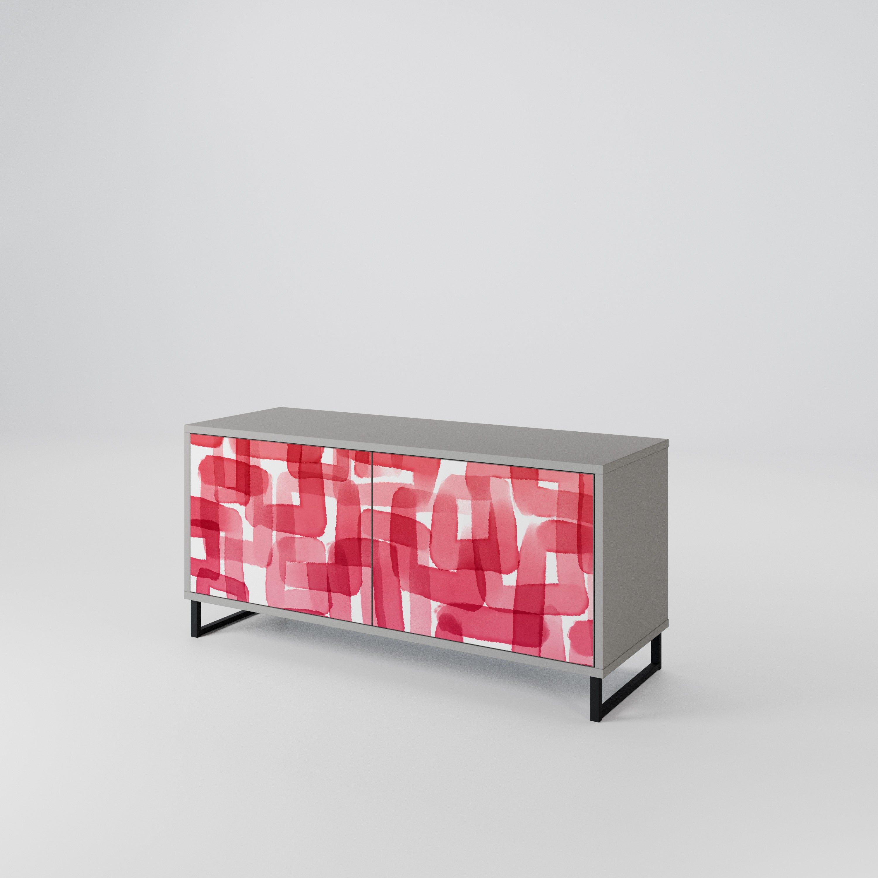 KALEIDOSCOPIC CUBISM Compact 2-Door TV Cabinet