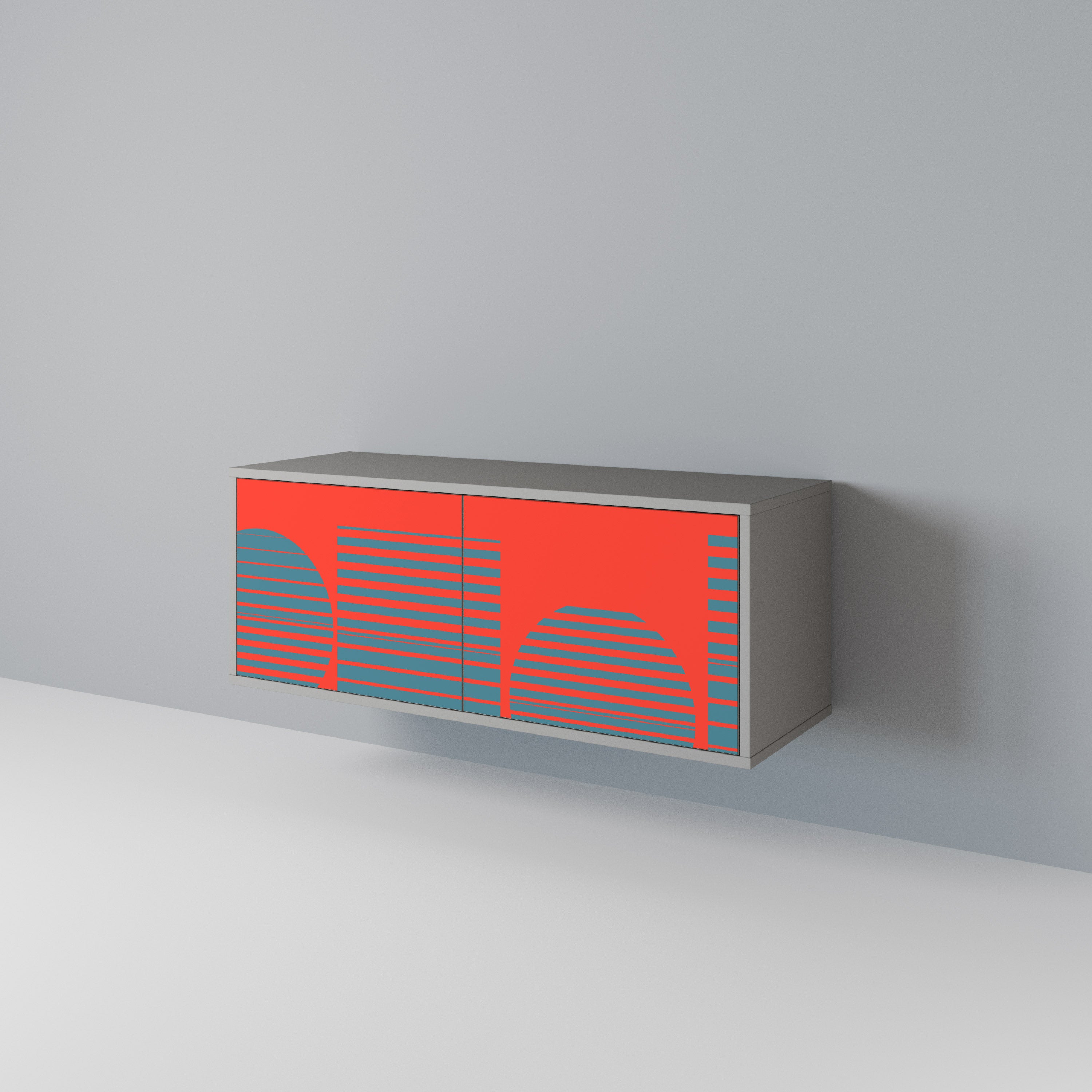 RISING GEOMETRY STARS Compact 2-Door TV Cabinet