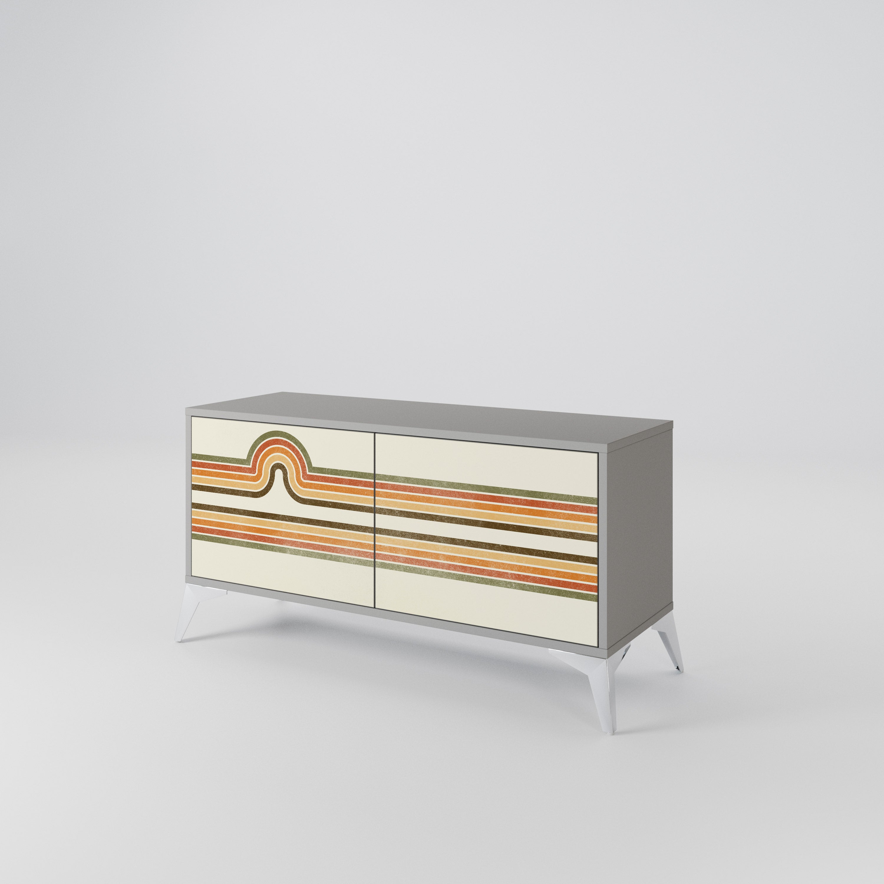 EXCEPTIONAL STREAM Compact 2-Door TV Cabinet