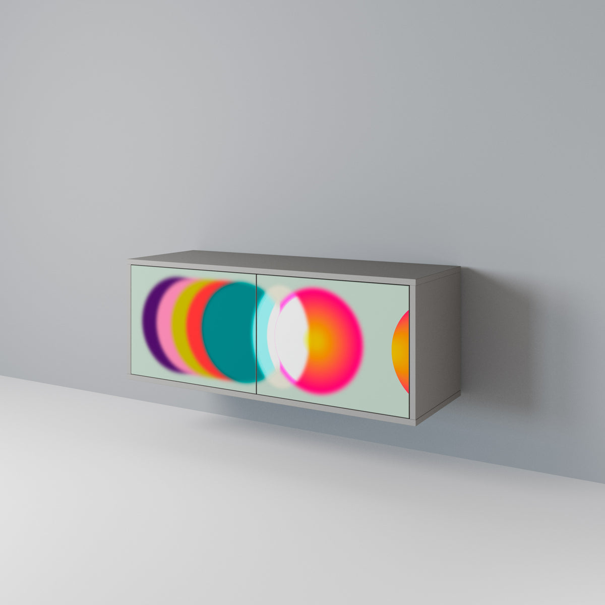 SYMPHONY OF COLORS Kompaktní dvoudveřový TV stolek