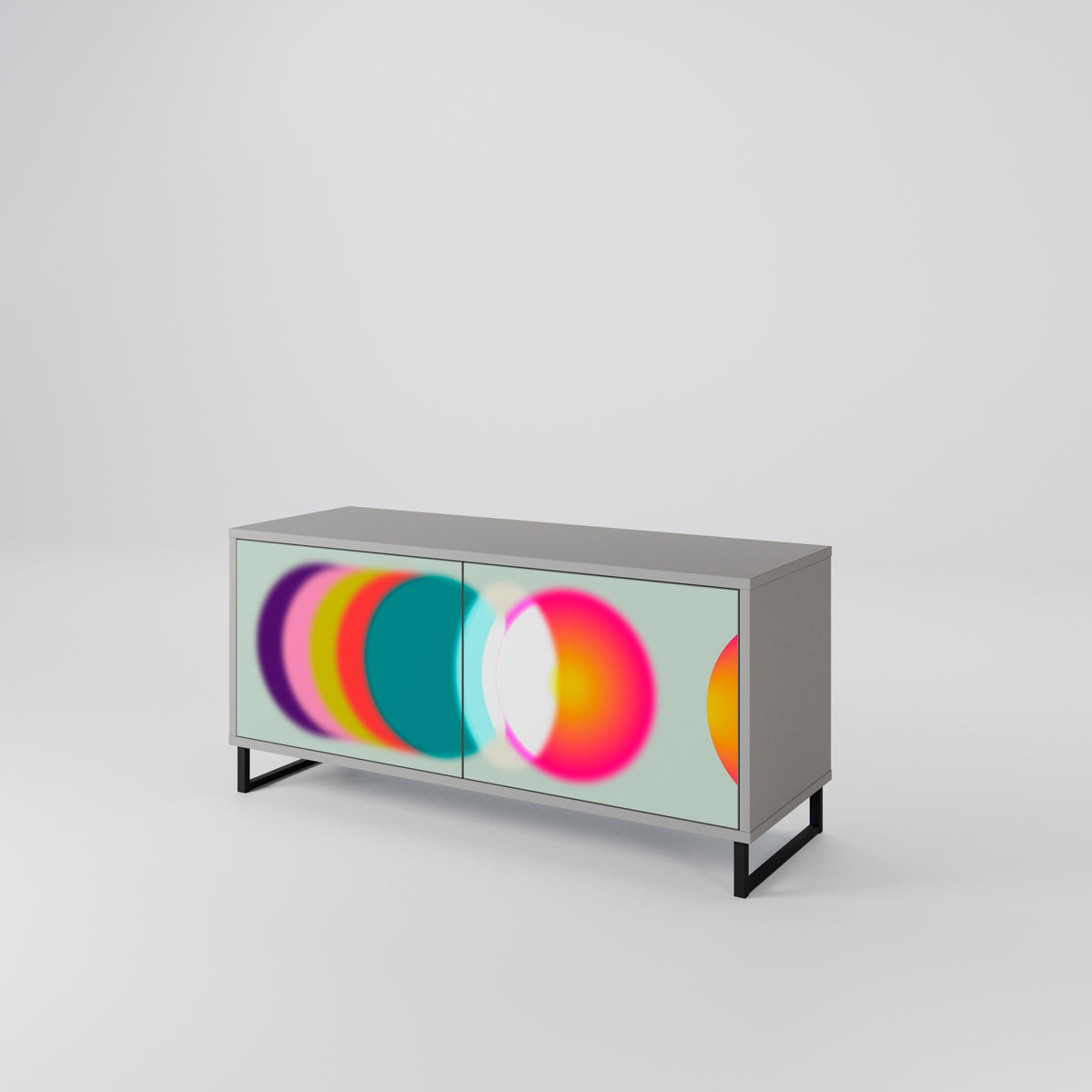 SYMPHONY OF COLORS Kompaktní dvoudveřový TV stolek