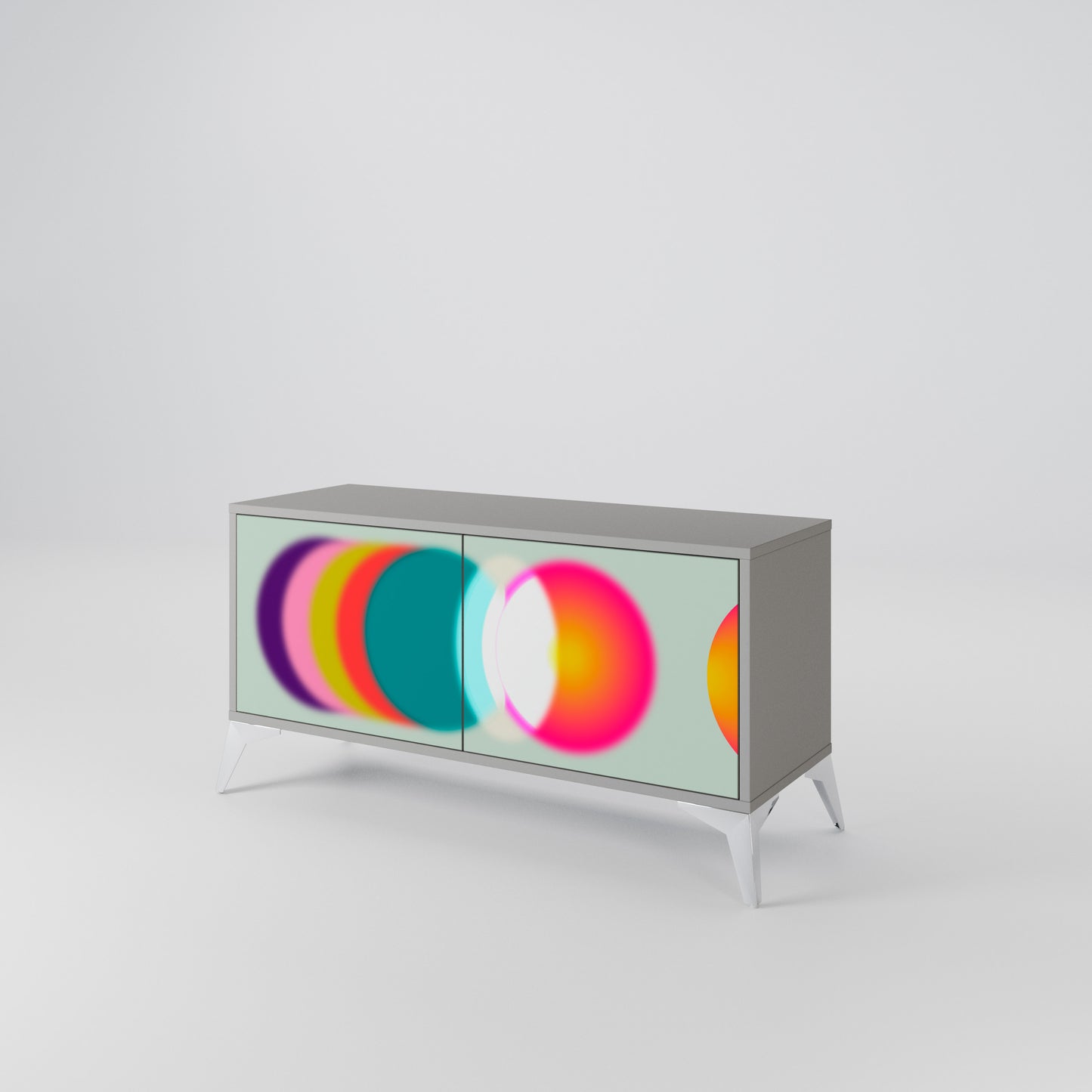 SYMPHONY OF COLORS Kompaktní dvoudveřový TV stolek