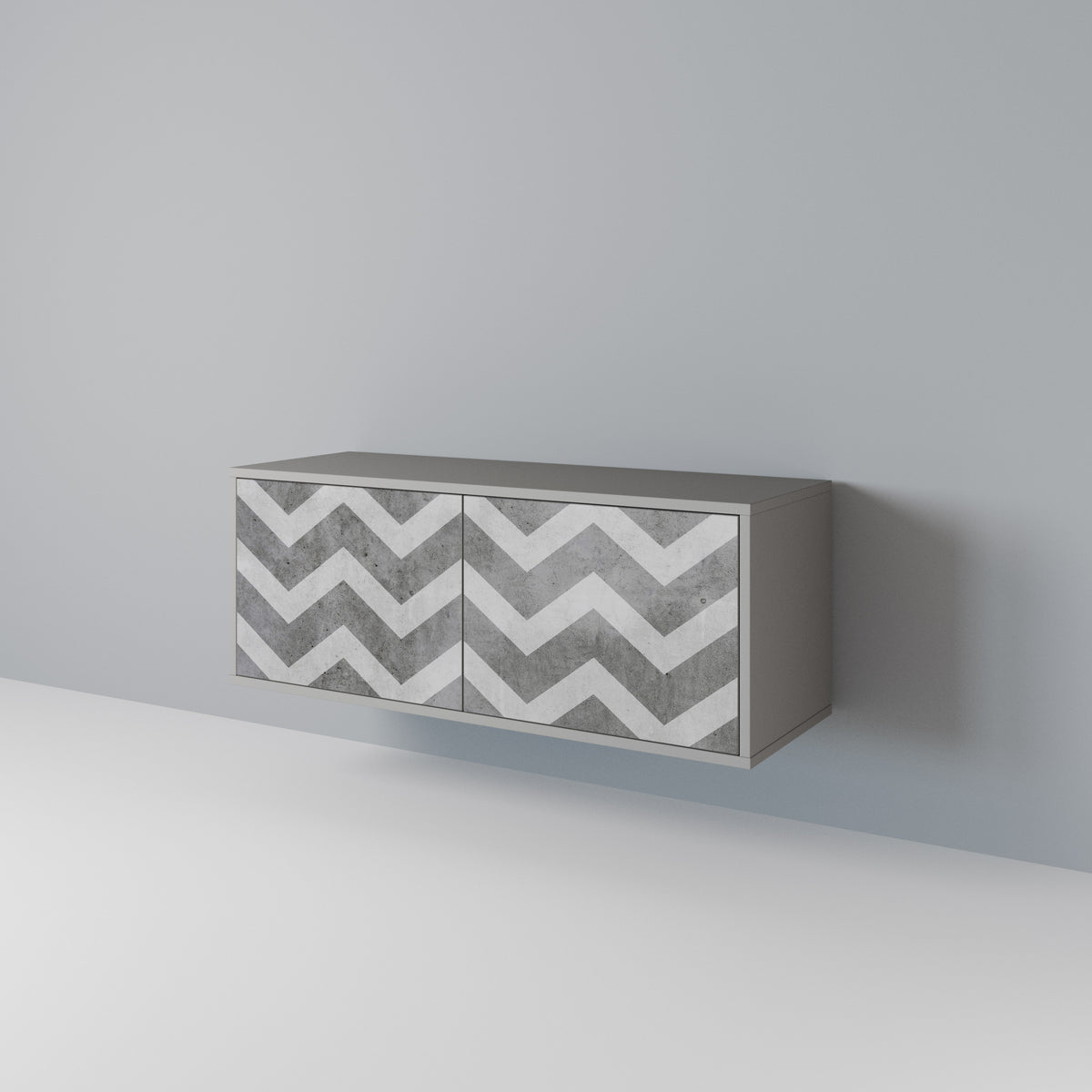 TOUGH ZIG ZAG Kompaktní dvoudveřový TV stolek