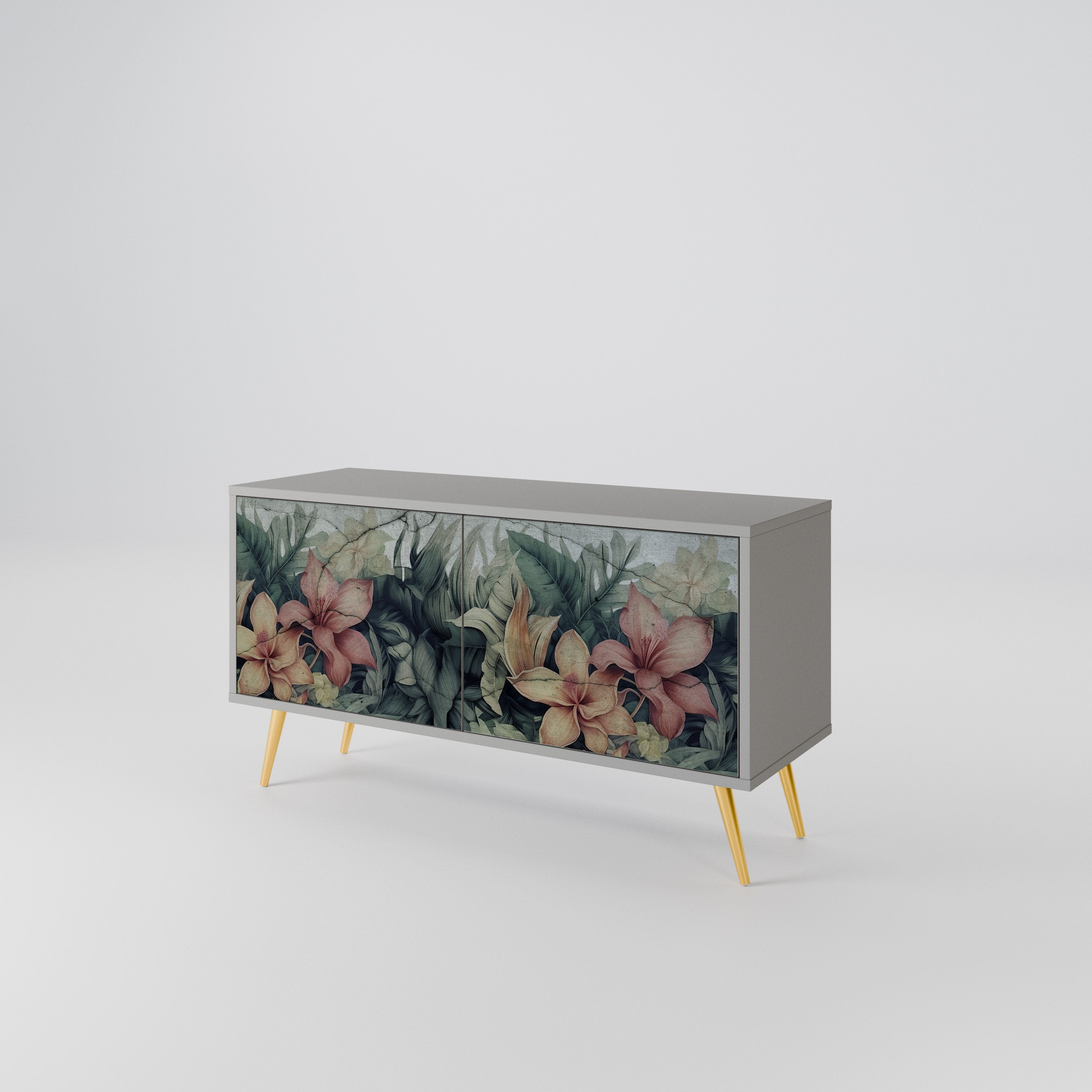 HEAVENLY BLOOM Compact 2-Door TV Cabinet