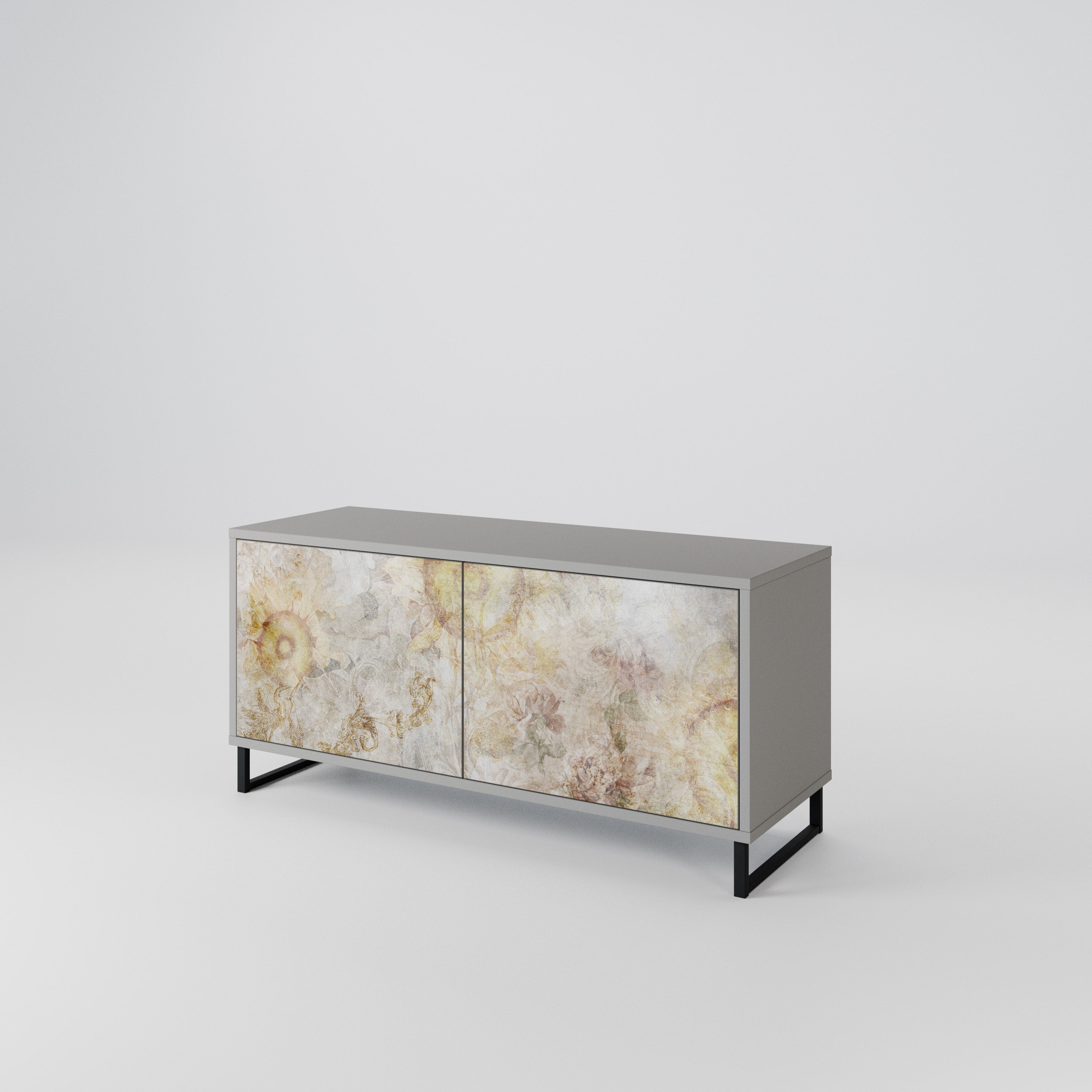 SUNFLOWER BLUR Compact 2-Door TV Cabinet