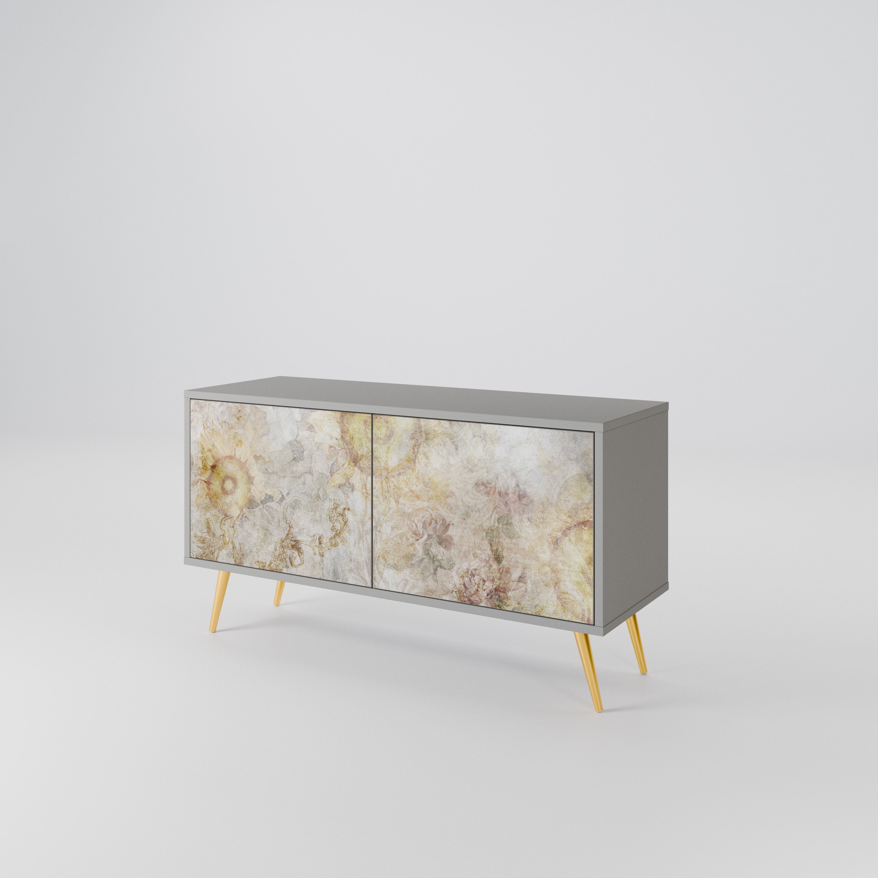 SUNFLOWER BLUR Compact 2-Door TV Cabinet