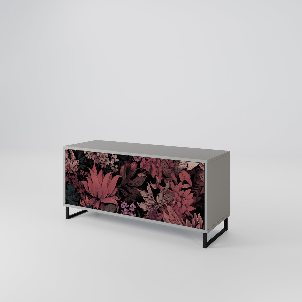 FLORAL WHISPER Kompaktní dvoudveřový TV stolek