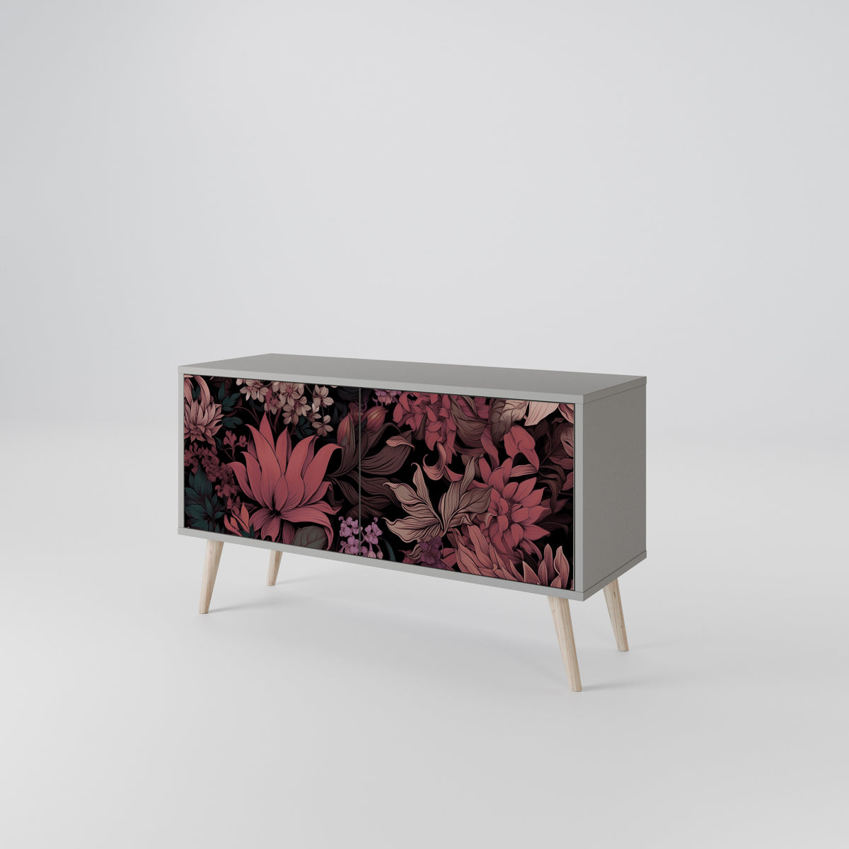 FLORAL WHISPER Kompaktní dvoudveřový TV stolek