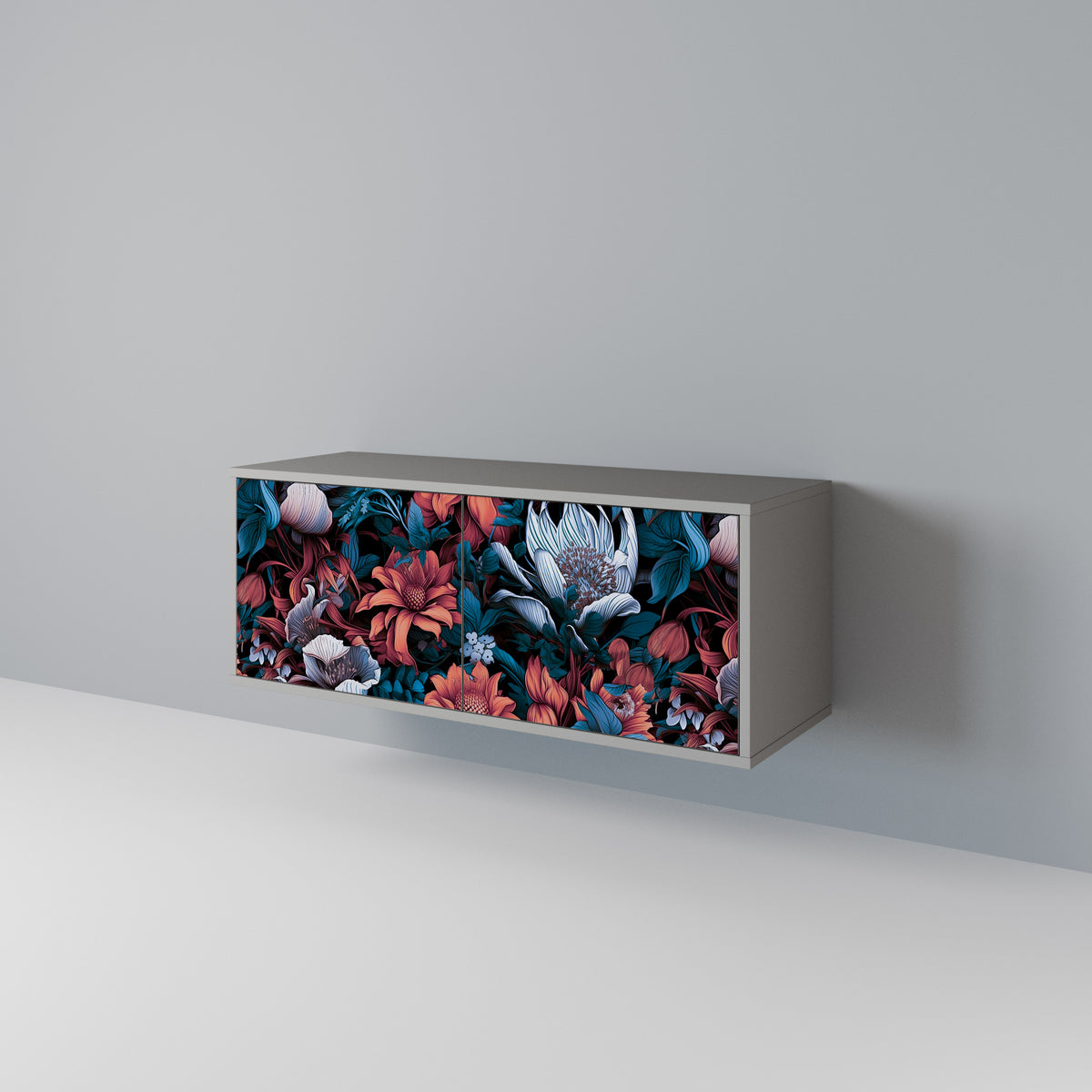ETHEREAL BLOSSOMS Kompaktní dvoudveřový TV stolek