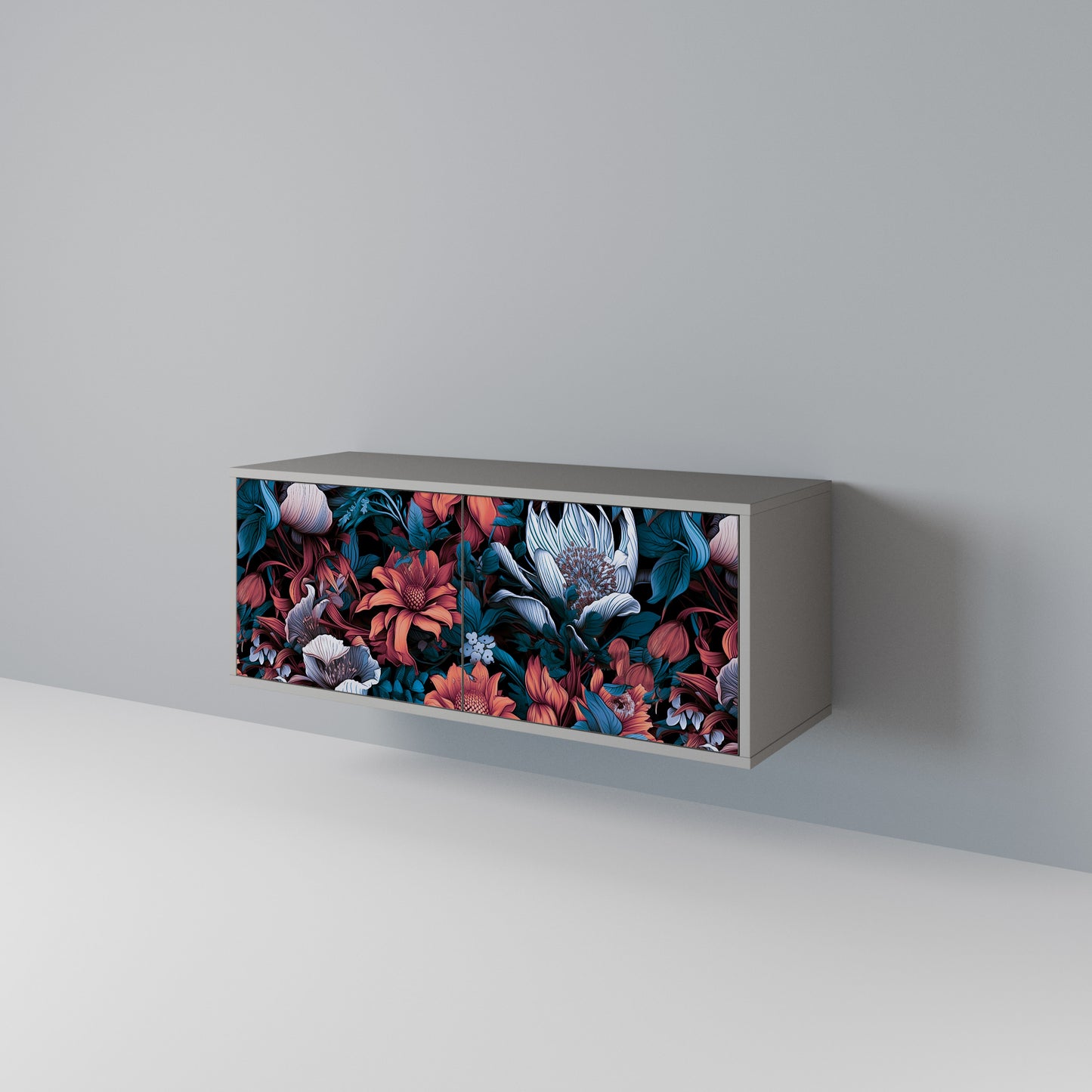 ETHEREAL BLOSSOMS Kompaktní dvoudveřový TV stolek