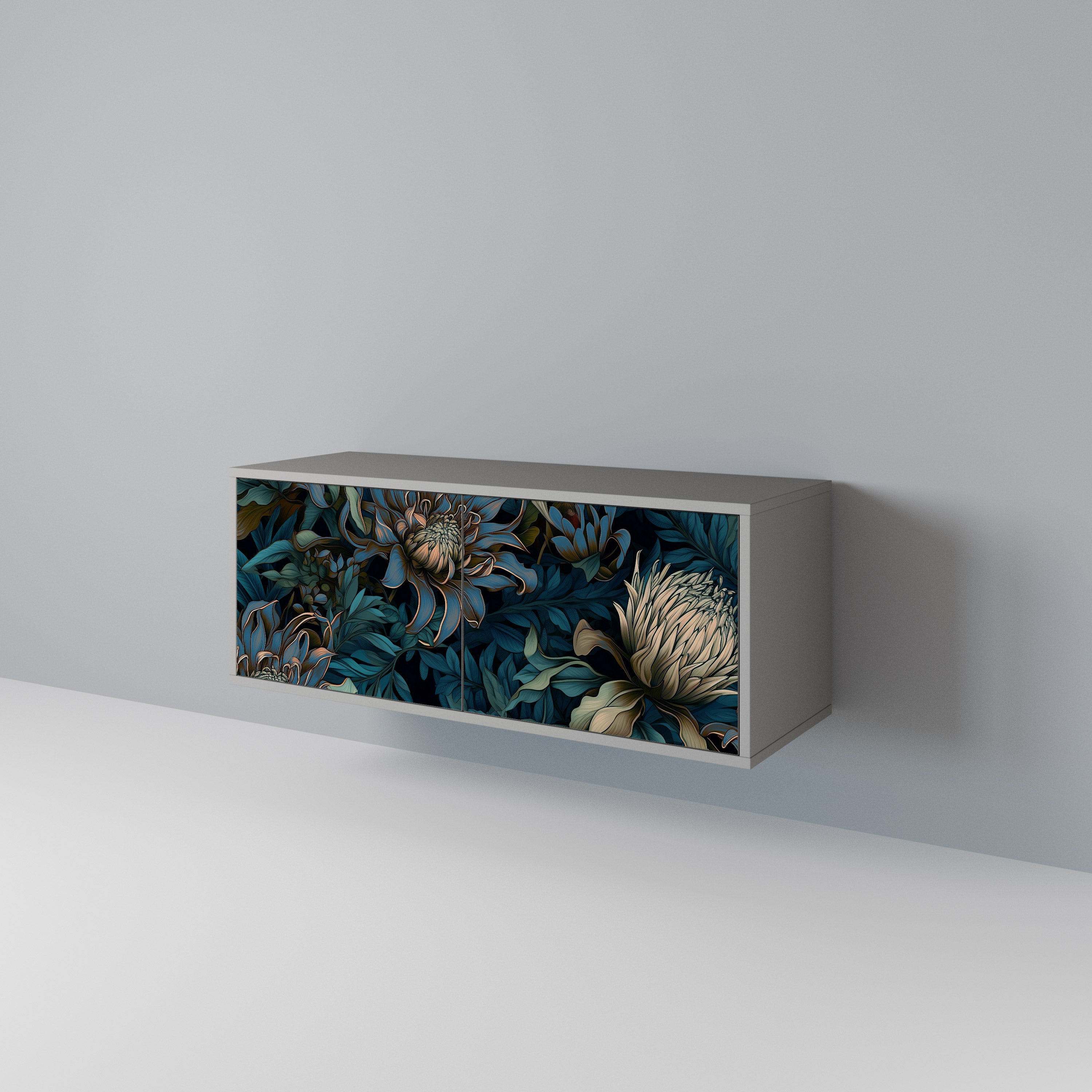 TWILIGHT BLOOM Compact 2-Door TV Cabinet