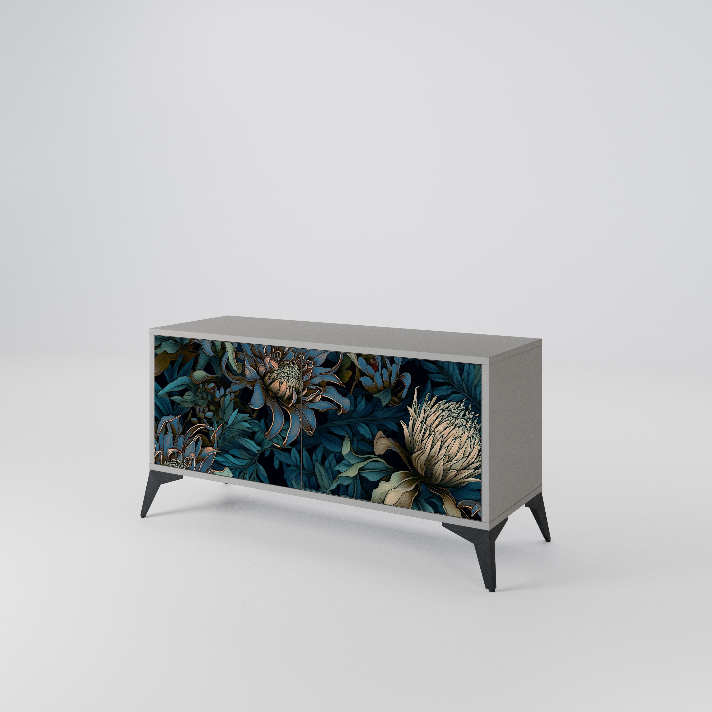 TWILIGHT BLOOM Compact 2-Door TV Cabinet