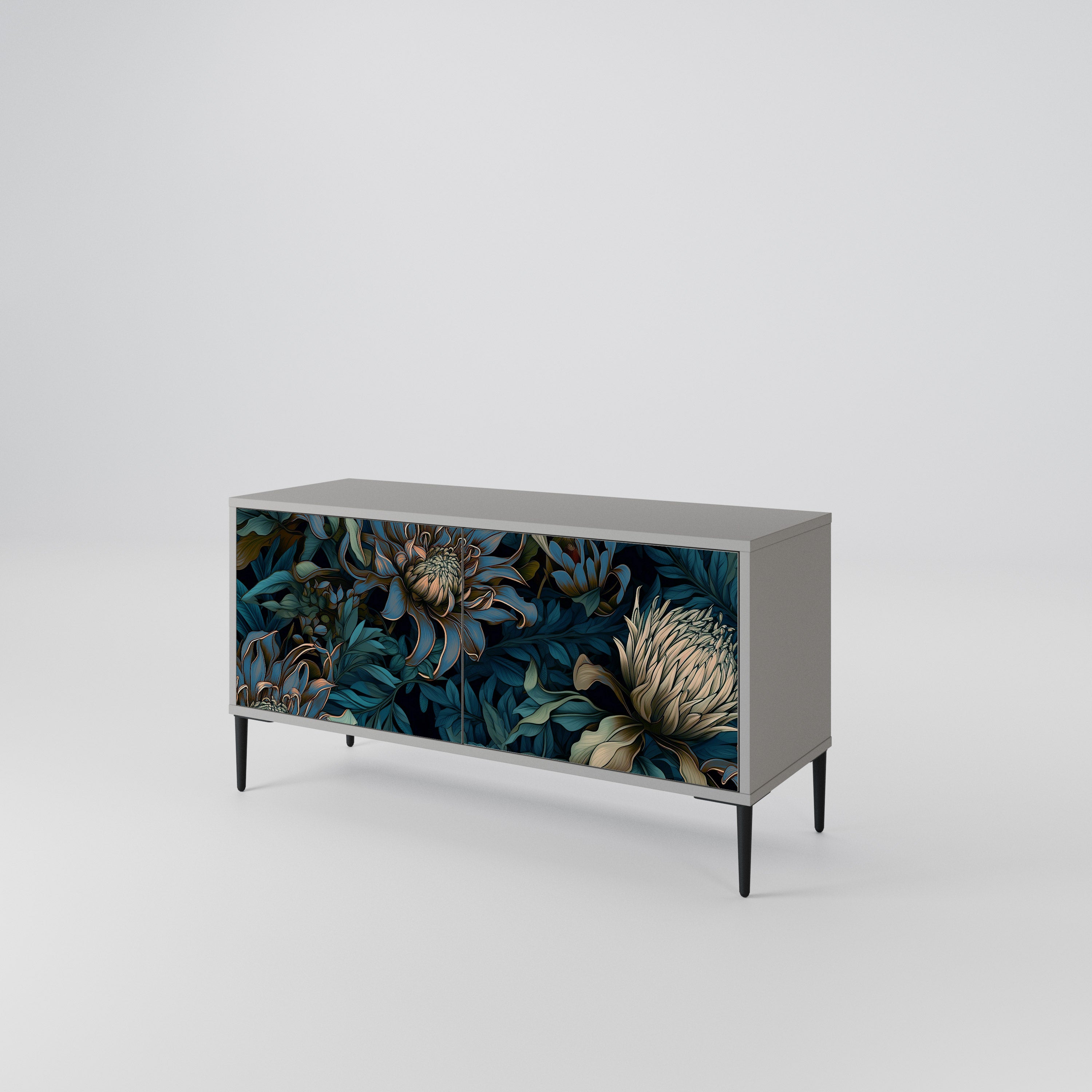 TWILIGHT BLOOM Compact 2-Door TV Cabinet