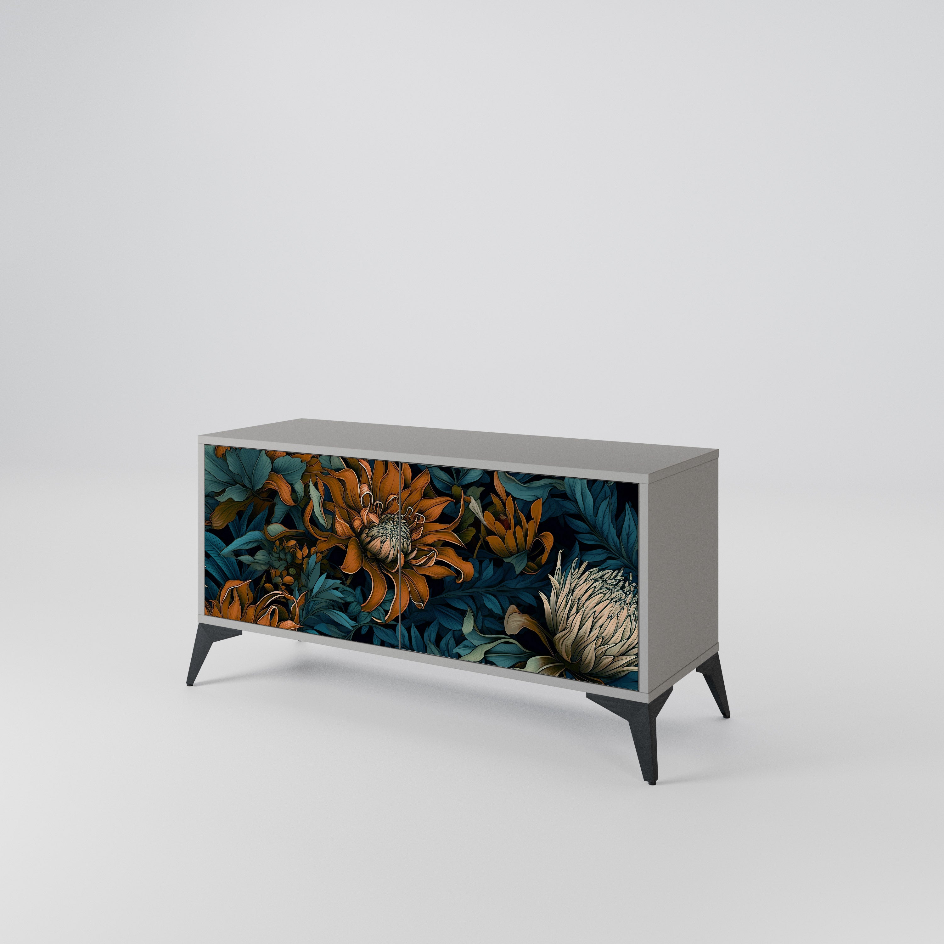 MORNING BLOOM Compact 2-Door TV Cabinet