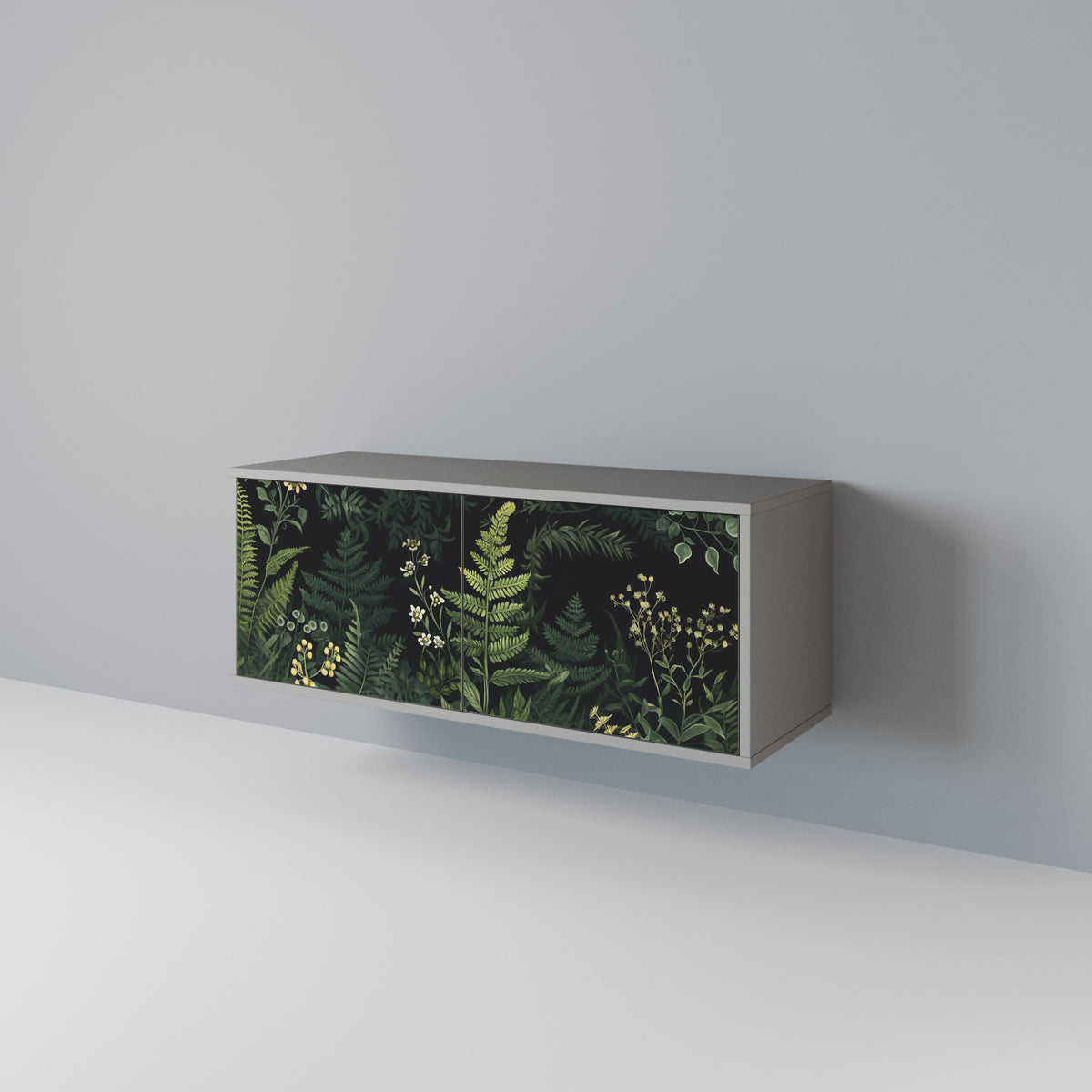 FERN FLOWERS Kompaktní dvoudveřový TV stolek