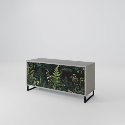 FERN FLOWERS Kompaktní dvoudveřový TV stolek