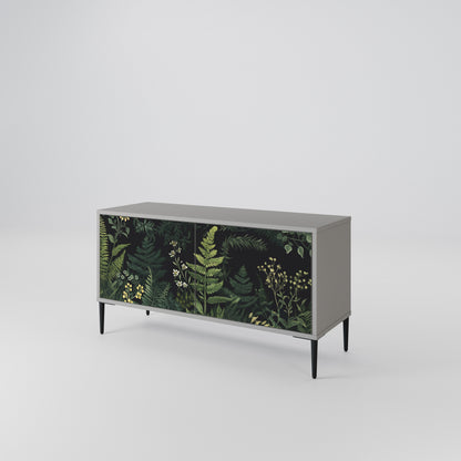 FERN FLOWERS Kompaktní dvoudveřový TV stolek