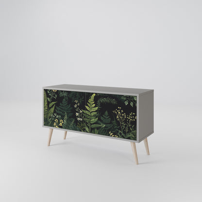 FERN FLOWERS Kompaktní dvoudveřový TV stolek