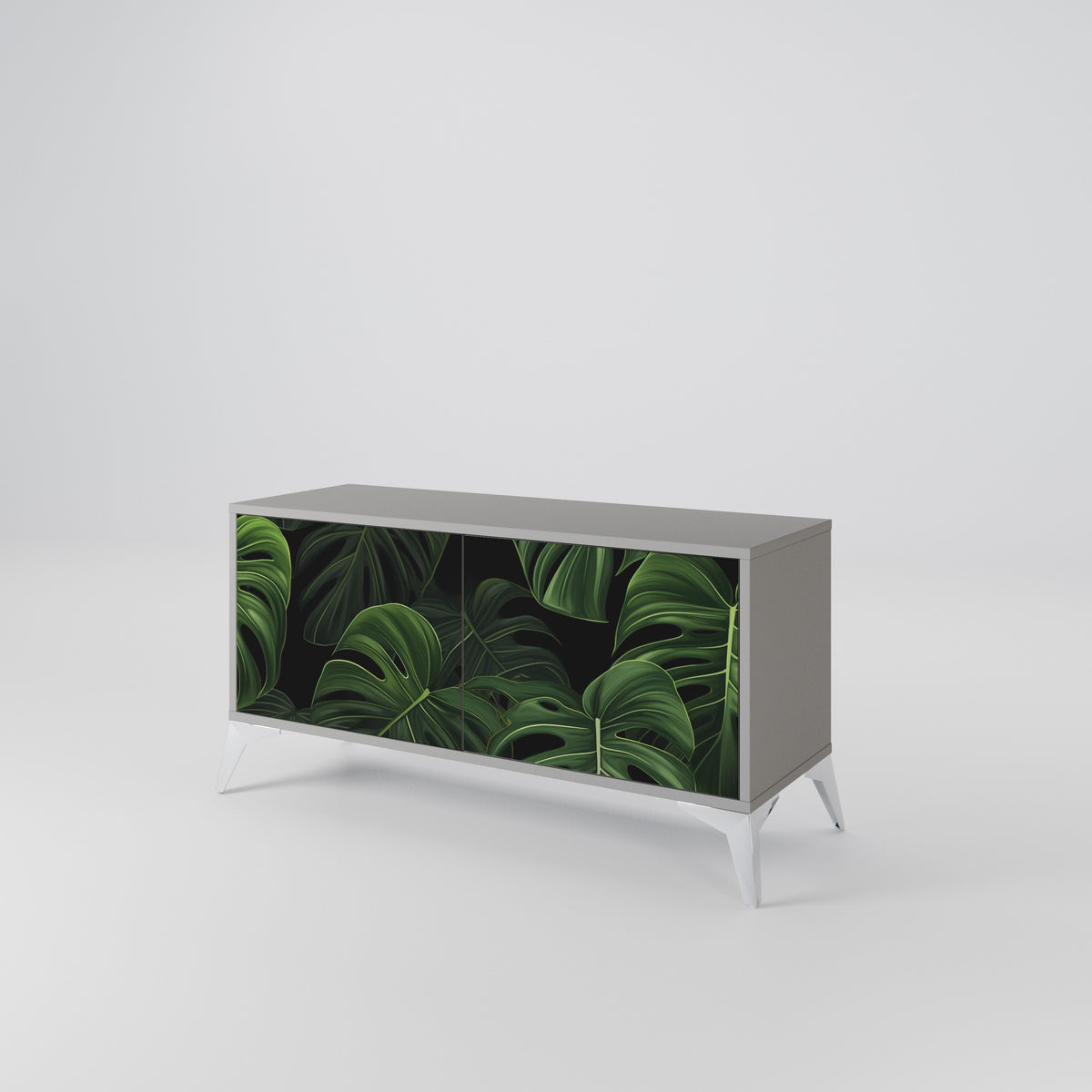 INFINITE MONSTERA Kompaktní dvoudveřový TV stolek