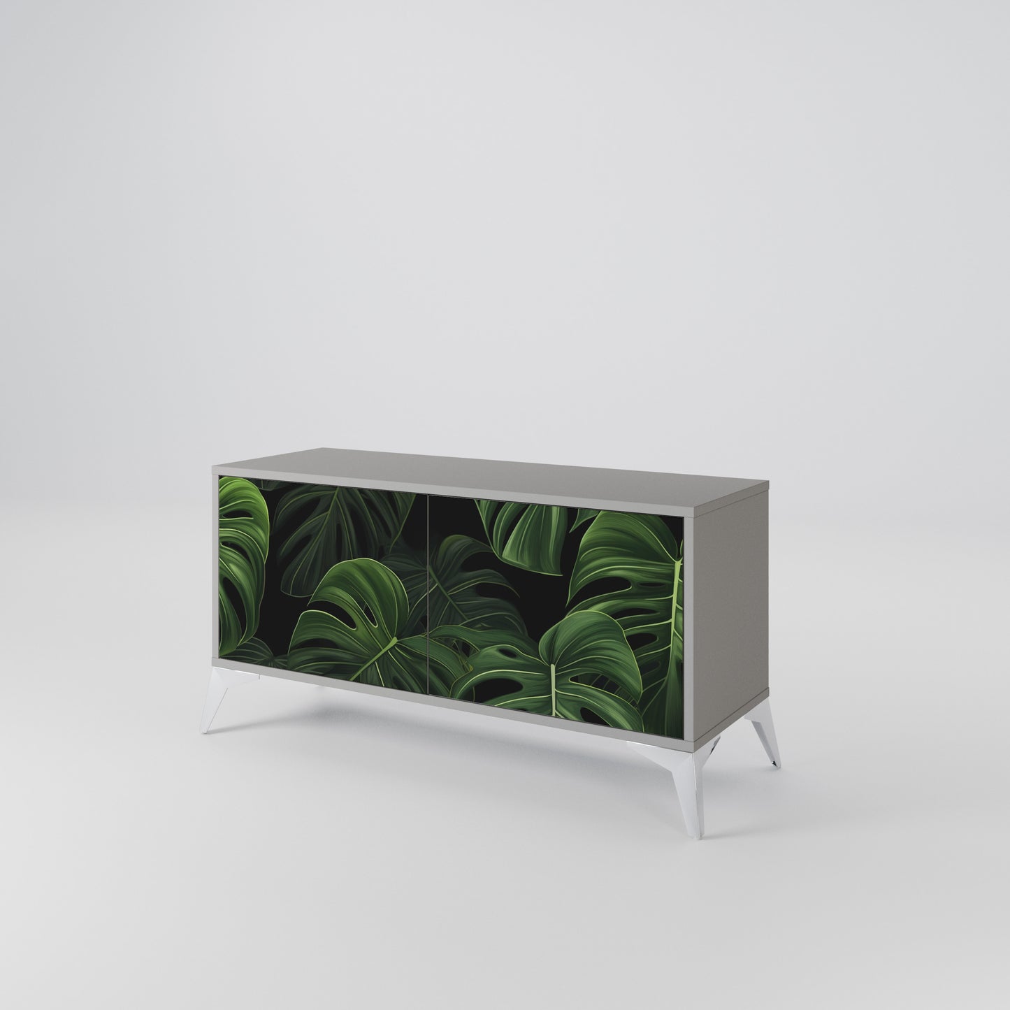 INFINITE MONSTERA Kompaktní dvoudveřový TV stolek