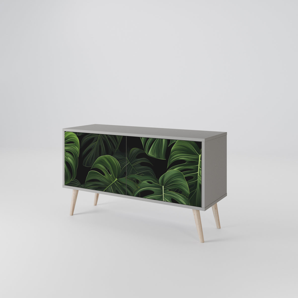 INFINITE MONSTERA Kompaktní dvoudveřový TV stolek