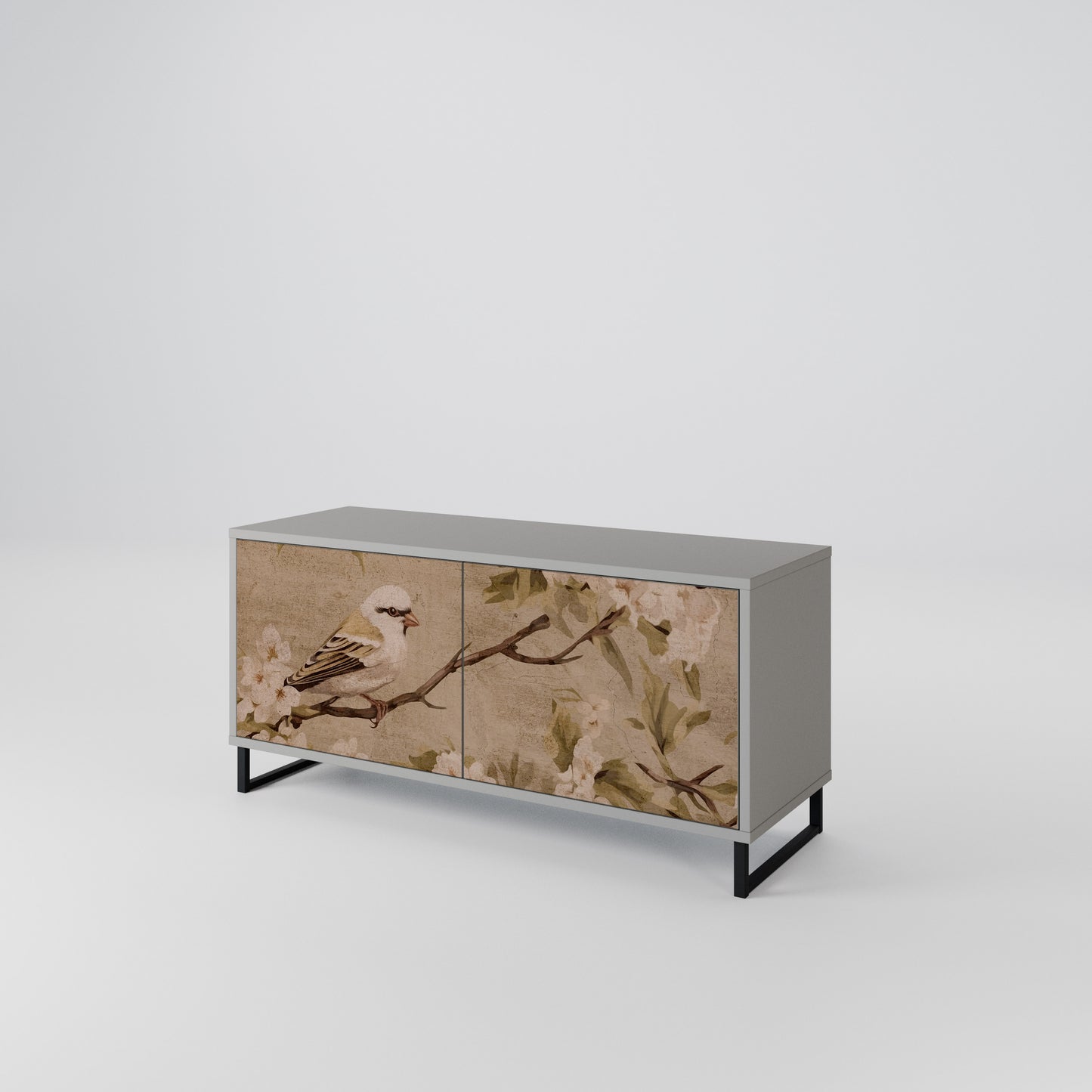 PETAL DISTINGUISH Kompaktní dvoudveřový TV stolek