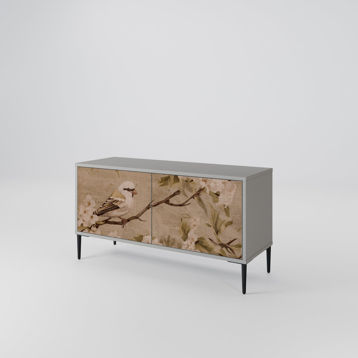 PETAL DISTINGUISH Kompaktní dvoudveřový TV stolek