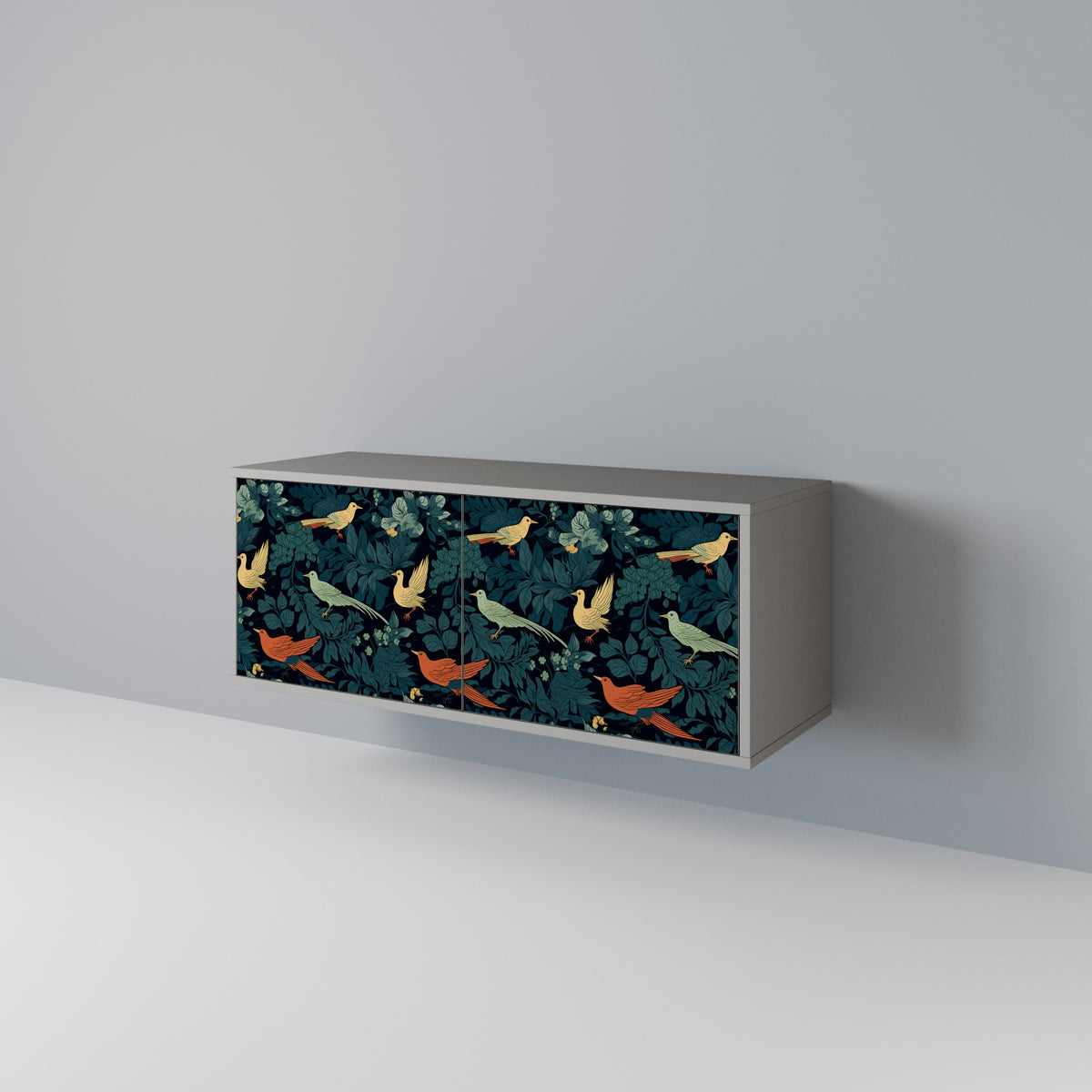 FOWL ORNAMENT Kompaktní dvoudveřový TV stolek