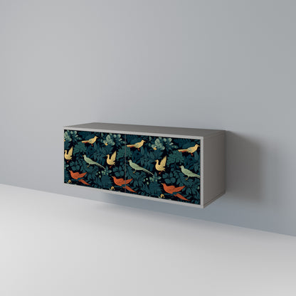 FOWL ORNAMENT Kompaktní dvoudveřový TV stolek