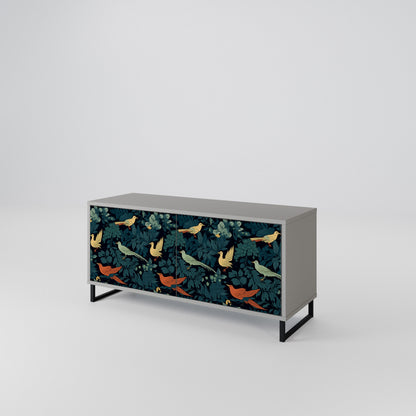FOWL ORNAMENT Kompaktní dvoudveřový TV stolek