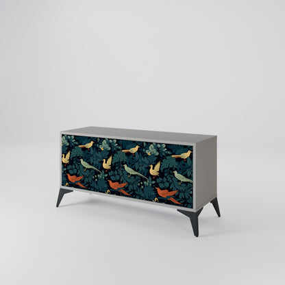 FOWL ORNAMENT Kompaktní dvoudveřový TV stolek