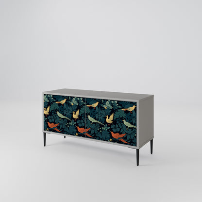 FOWL ORNAMENT Kompaktní dvoudveřový TV stolek