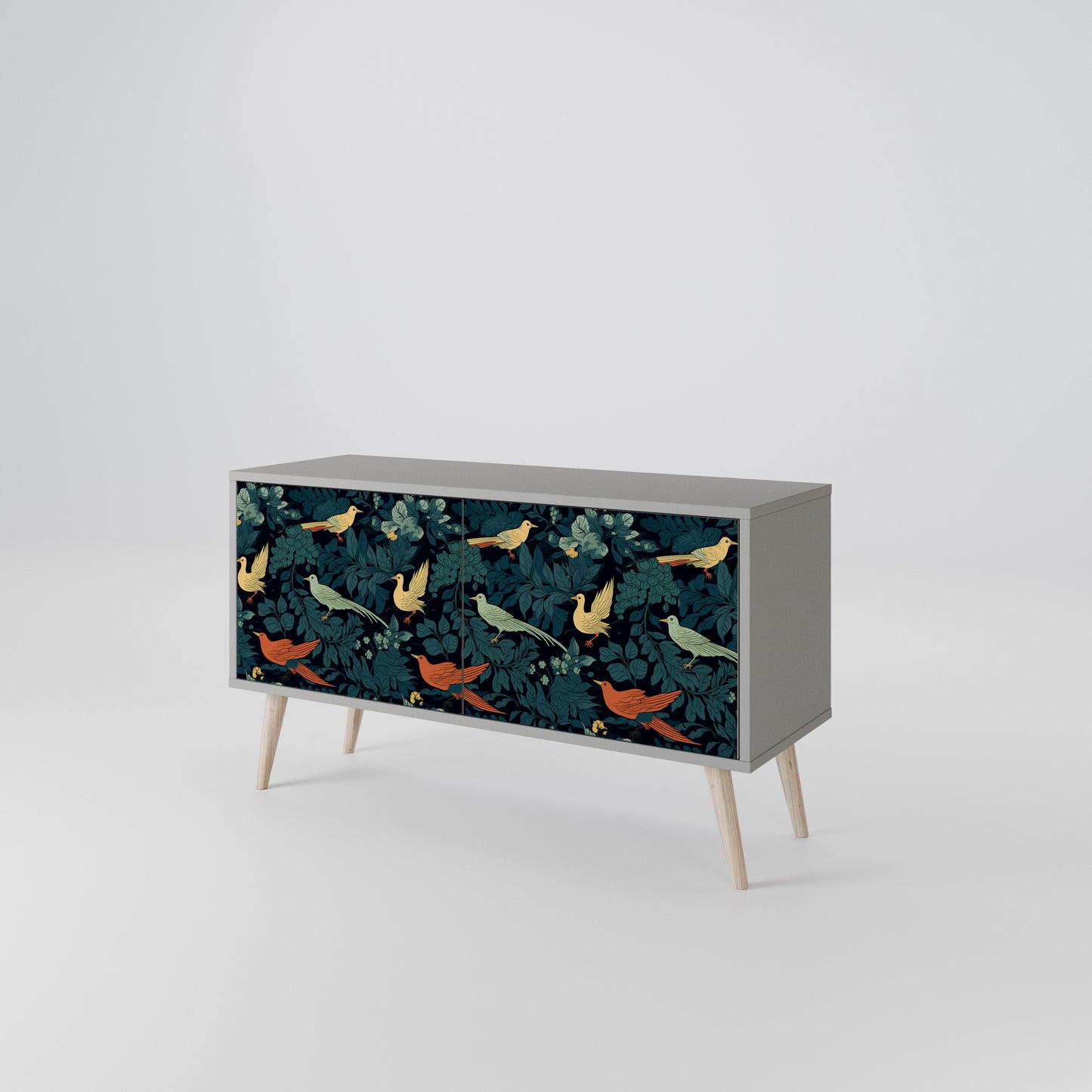 FOWL ORNAMENT Kompaktní dvoudveřový TV stolek