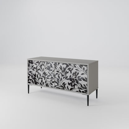 CHARCOAL SPROUT Kompaktní dvoudveřový TV stolek