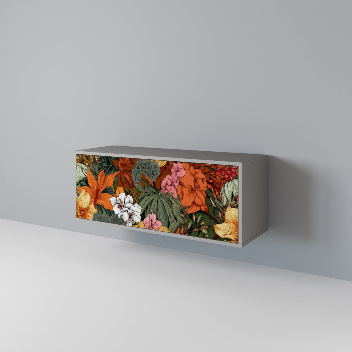 RADIANT FLORA Kompaktní dvoudveřový TV stolek