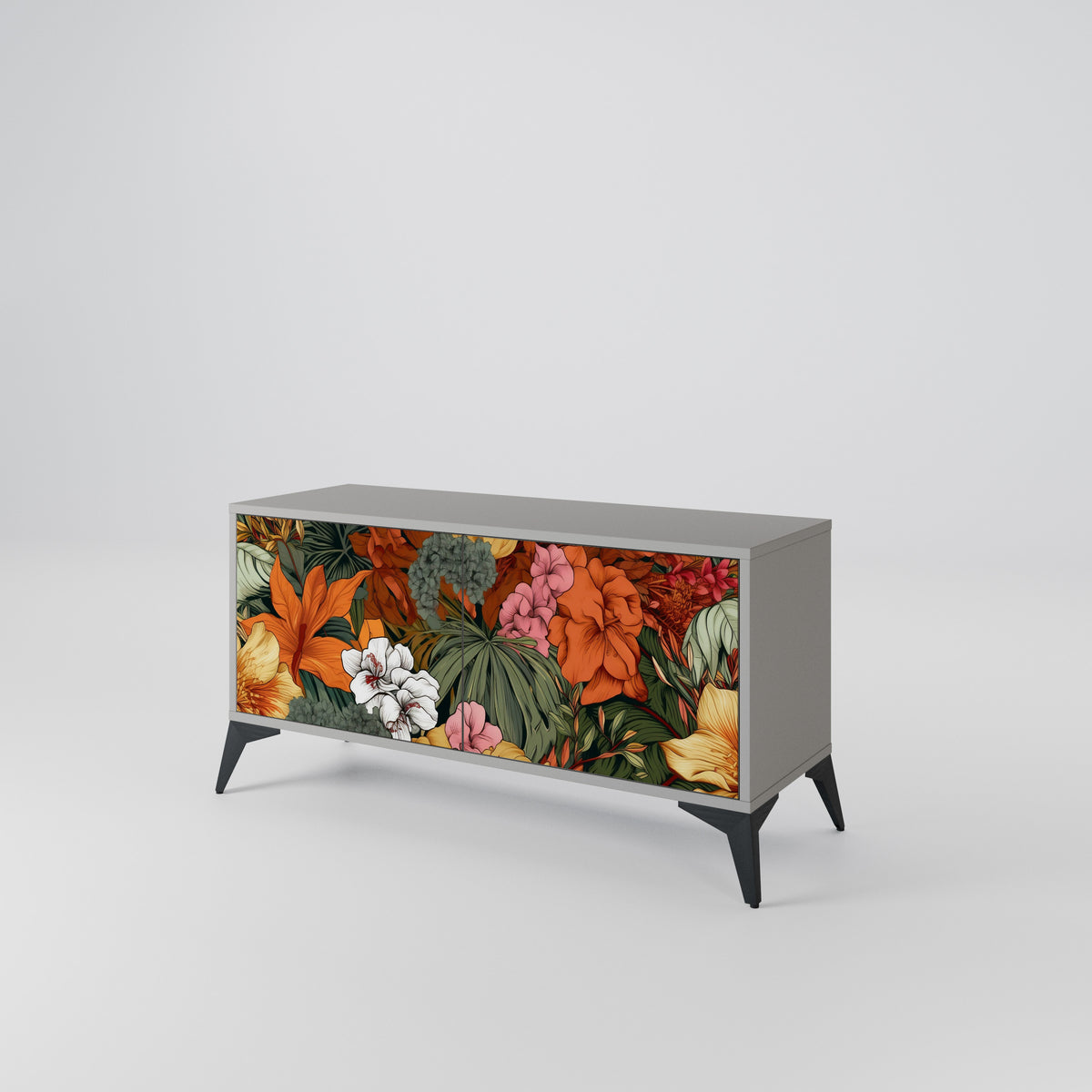 RADIANT FLORA Kompaktní dvoudveřový TV stolek