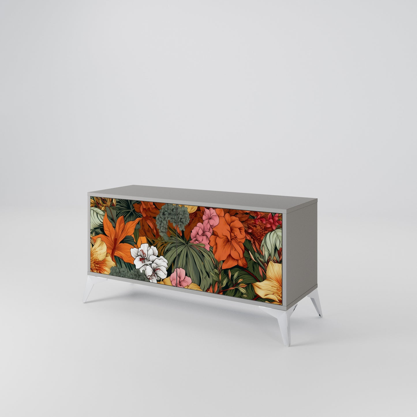 RADIANT FLORA Kompaktní dvoudveřový TV stolek