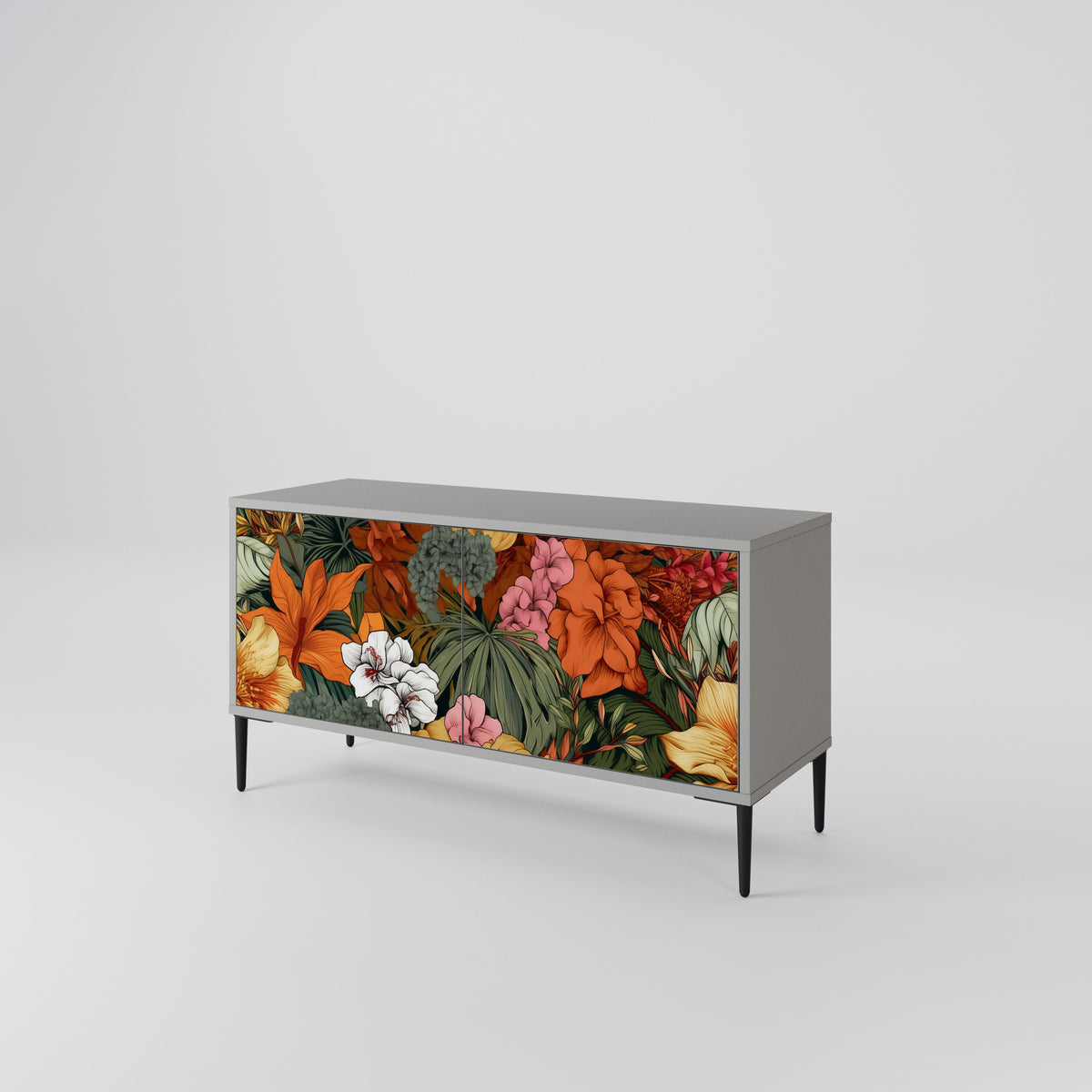RADIANT FLORA Kompaktní dvoudveřový TV stolek