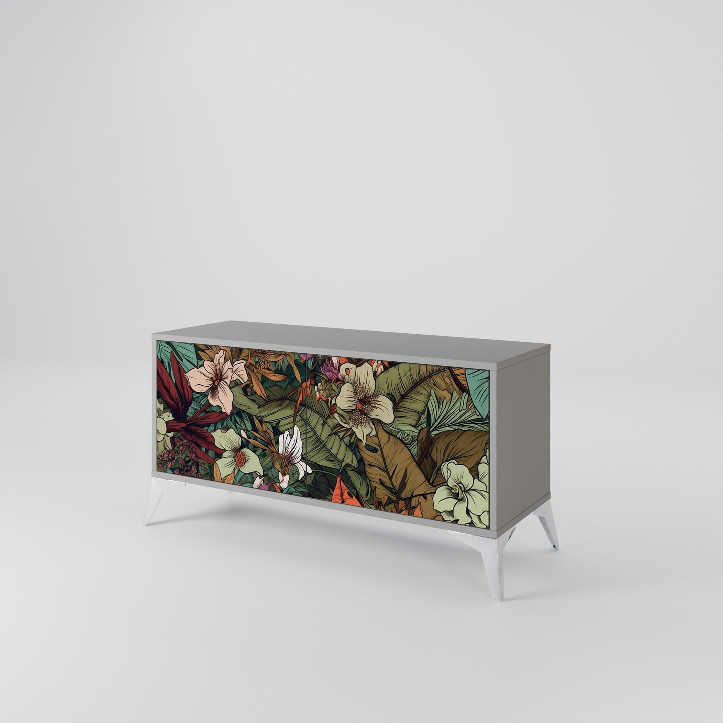 BOTANICAL EMERGENCE Kompaktní dvoudveřový TV stolek