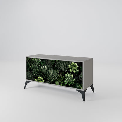 SUCCULENT JUNGLE Kompaktní dvoudveřový TV stolek