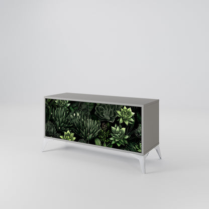 SUCCULENT JUNGLE Kompaktní dvoudveřový TV stolek