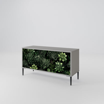 SUCCULENT JUNGLE Kompaktní dvoudveřový TV stolek