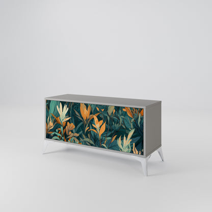 FLORAL SERENITY Kompaktní dvoudveřový TV stolek